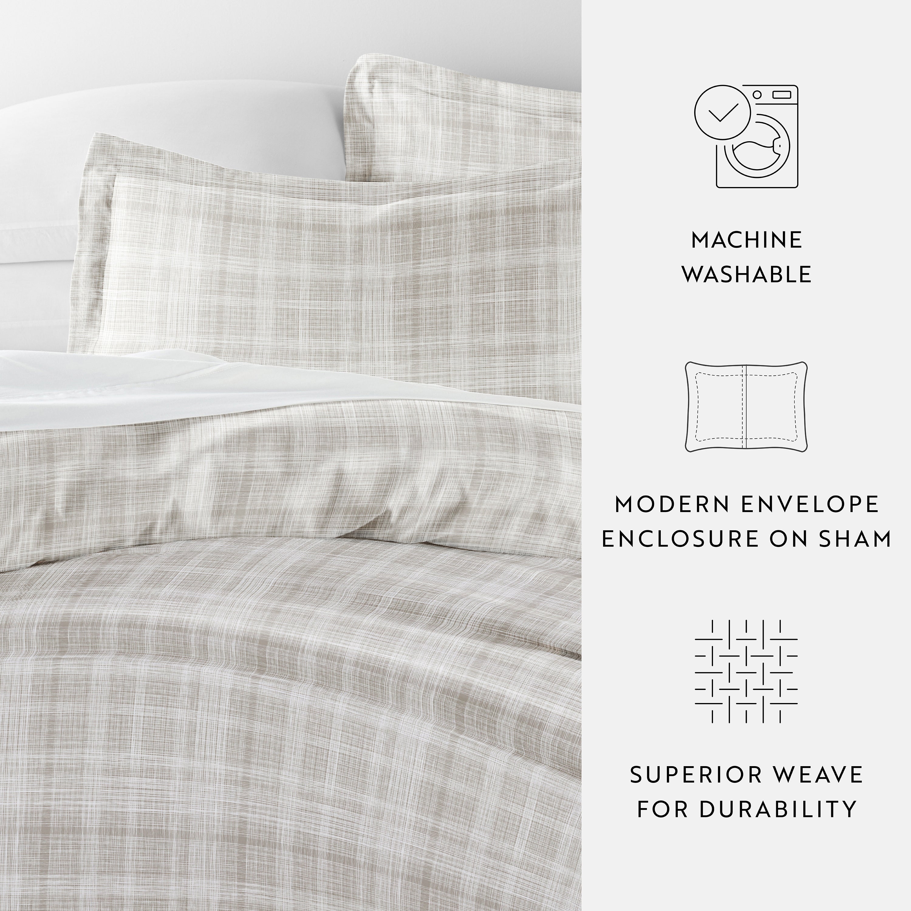 Thatch Patterned Duvet Cover Set