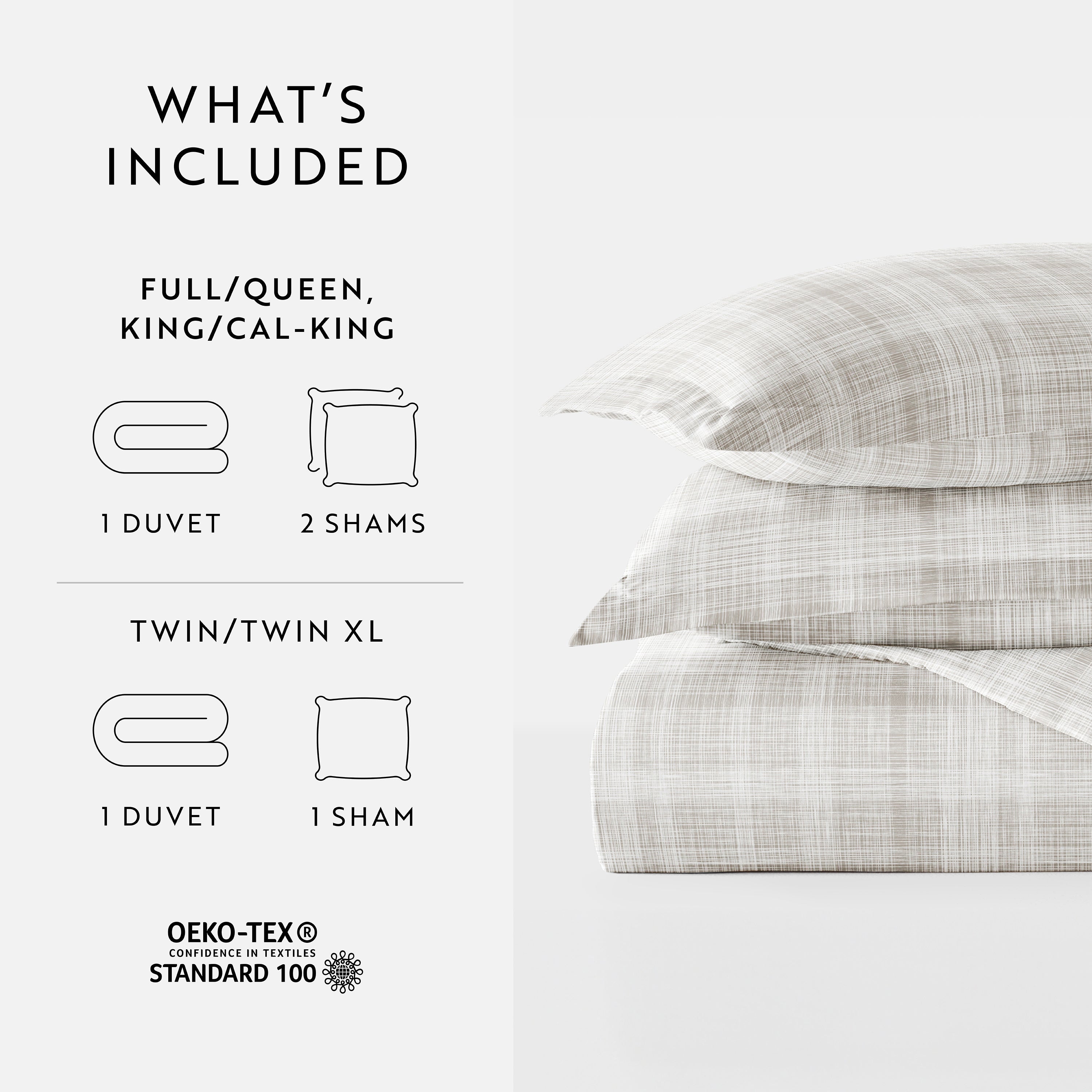 Thatch Patterned Duvet Cover Set