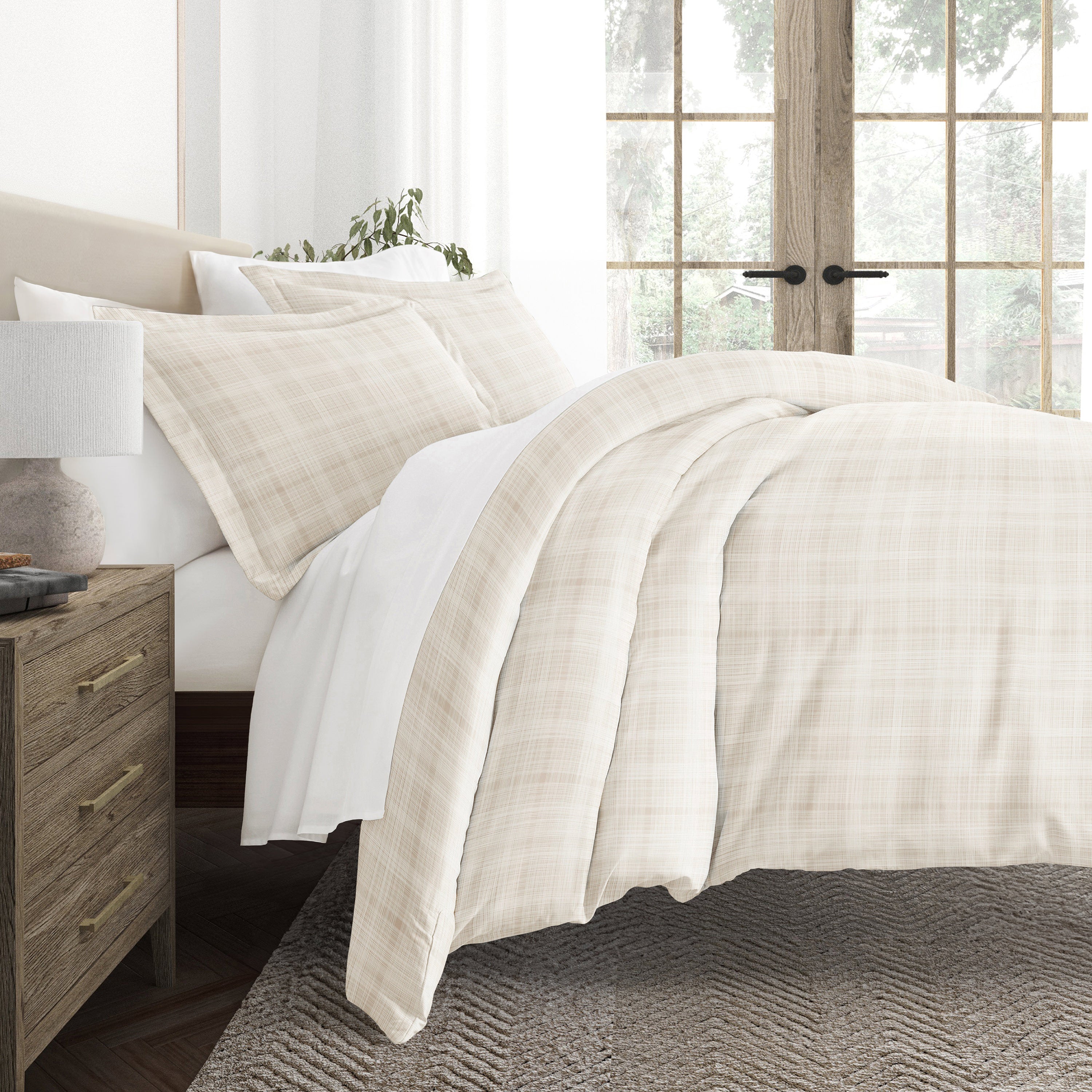 Thatch Patterned Duvet Cover Set