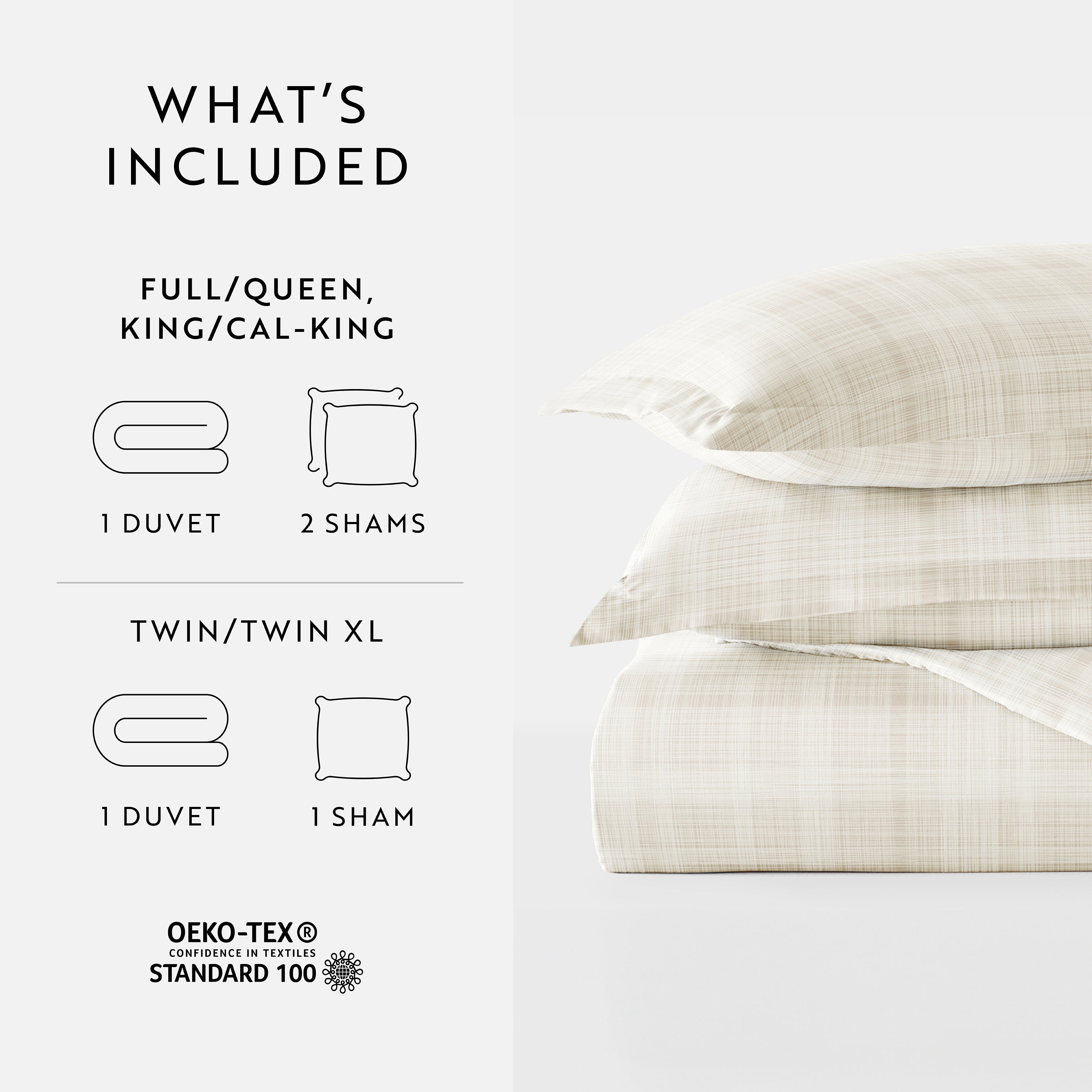Thatch Patterned Duvet Cover Set