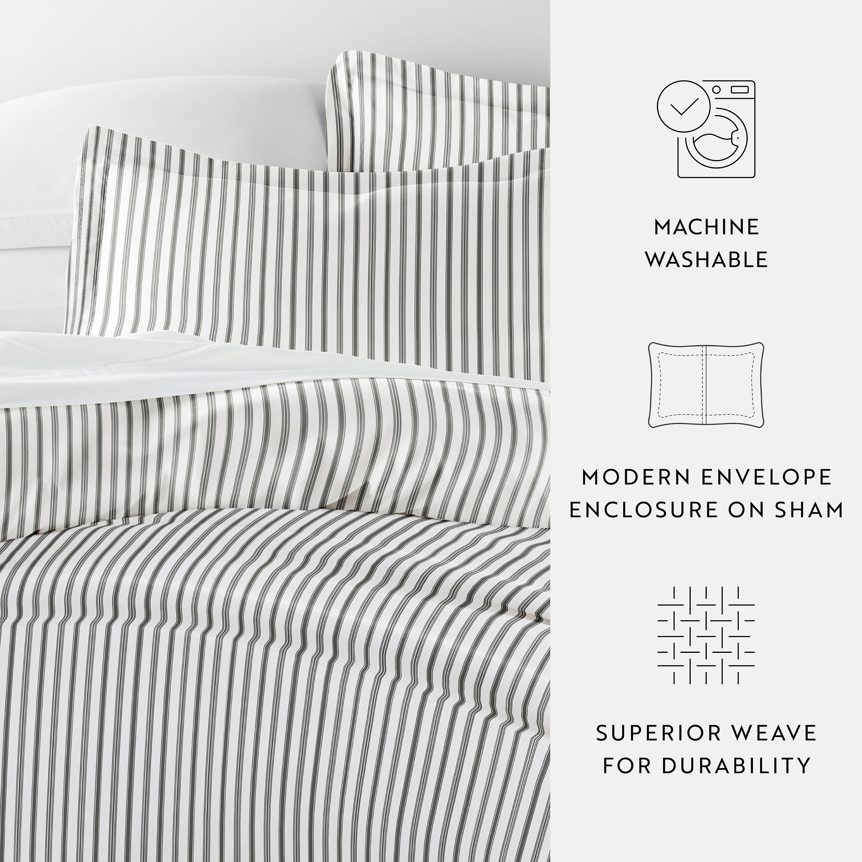 Vertical Dreams Patterned Duvet Cover Set