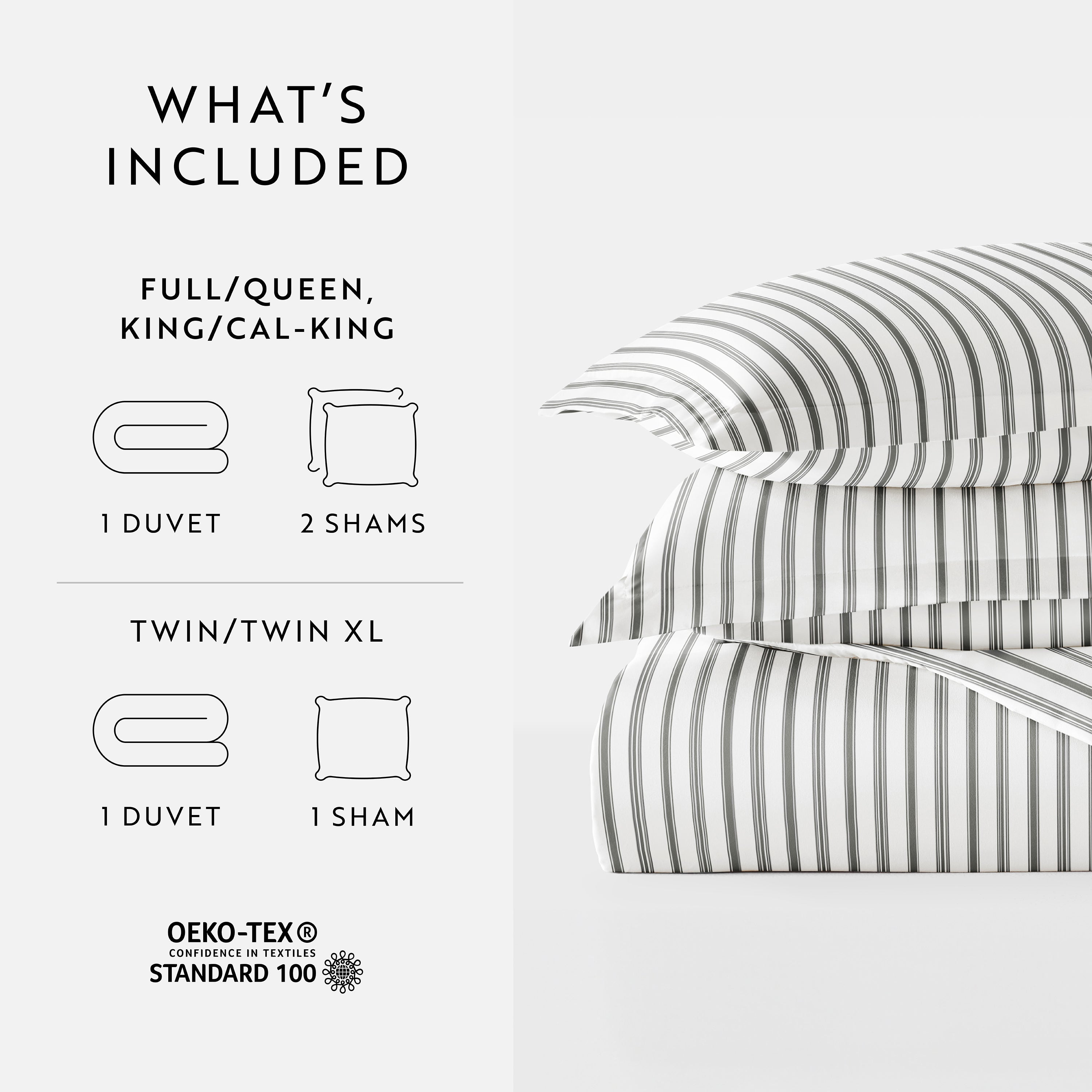 Vertical Dreams Patterned Duvet Cover Set