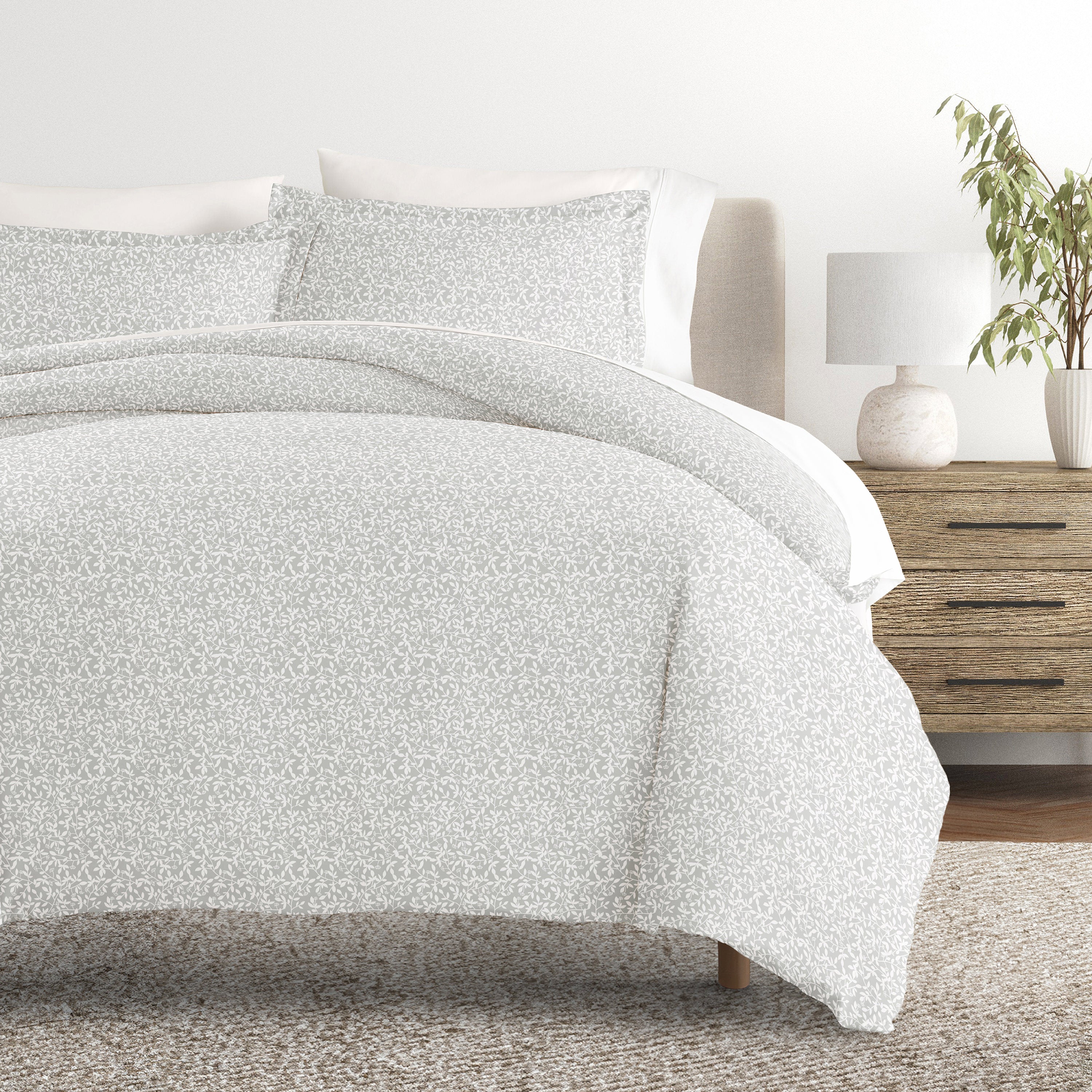Vine Trellis Patterned Duvet Cover Set
