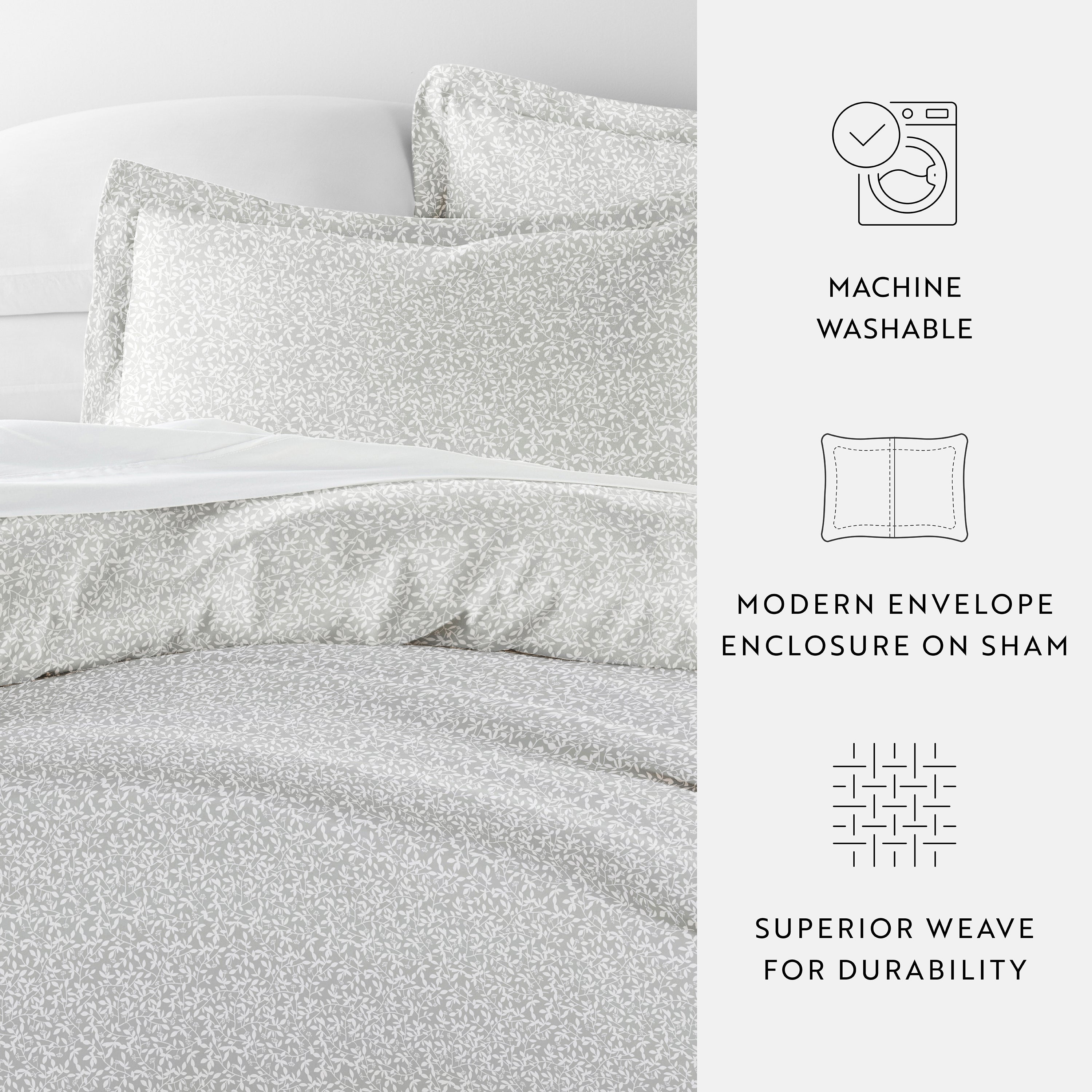 Vine Trellis Patterned Duvet Cover Set