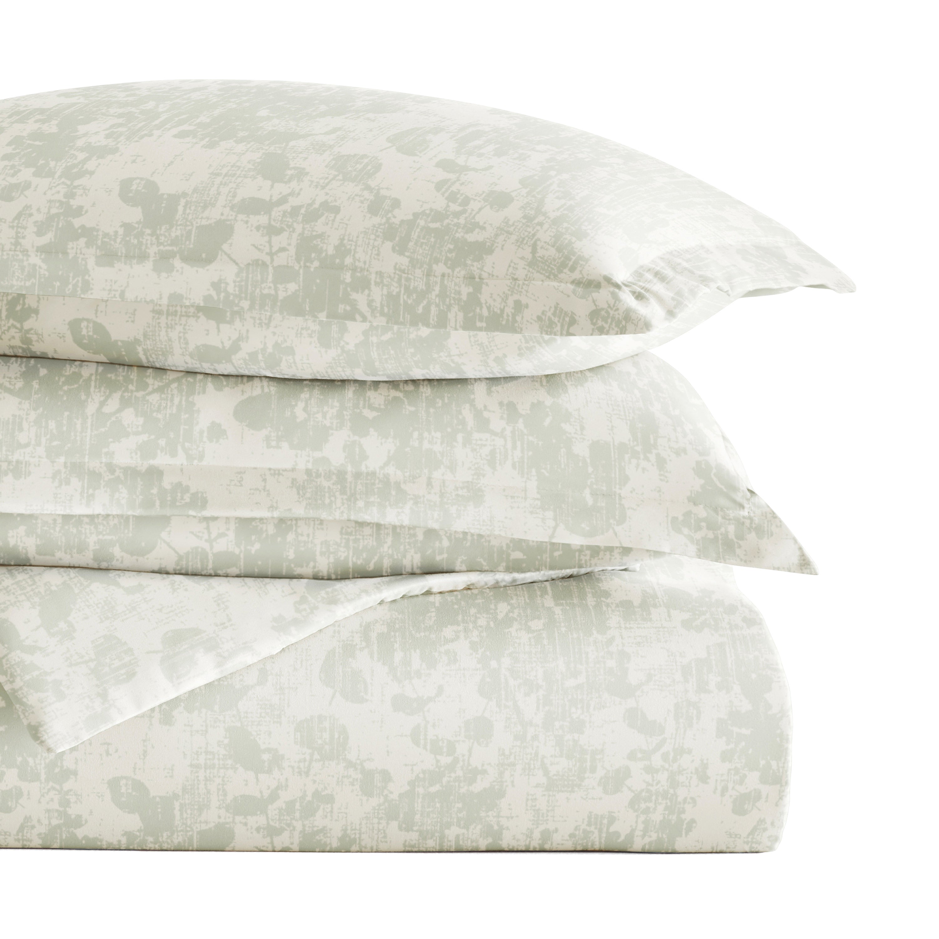 Weathered Floral Patterned Duvet Cover Set