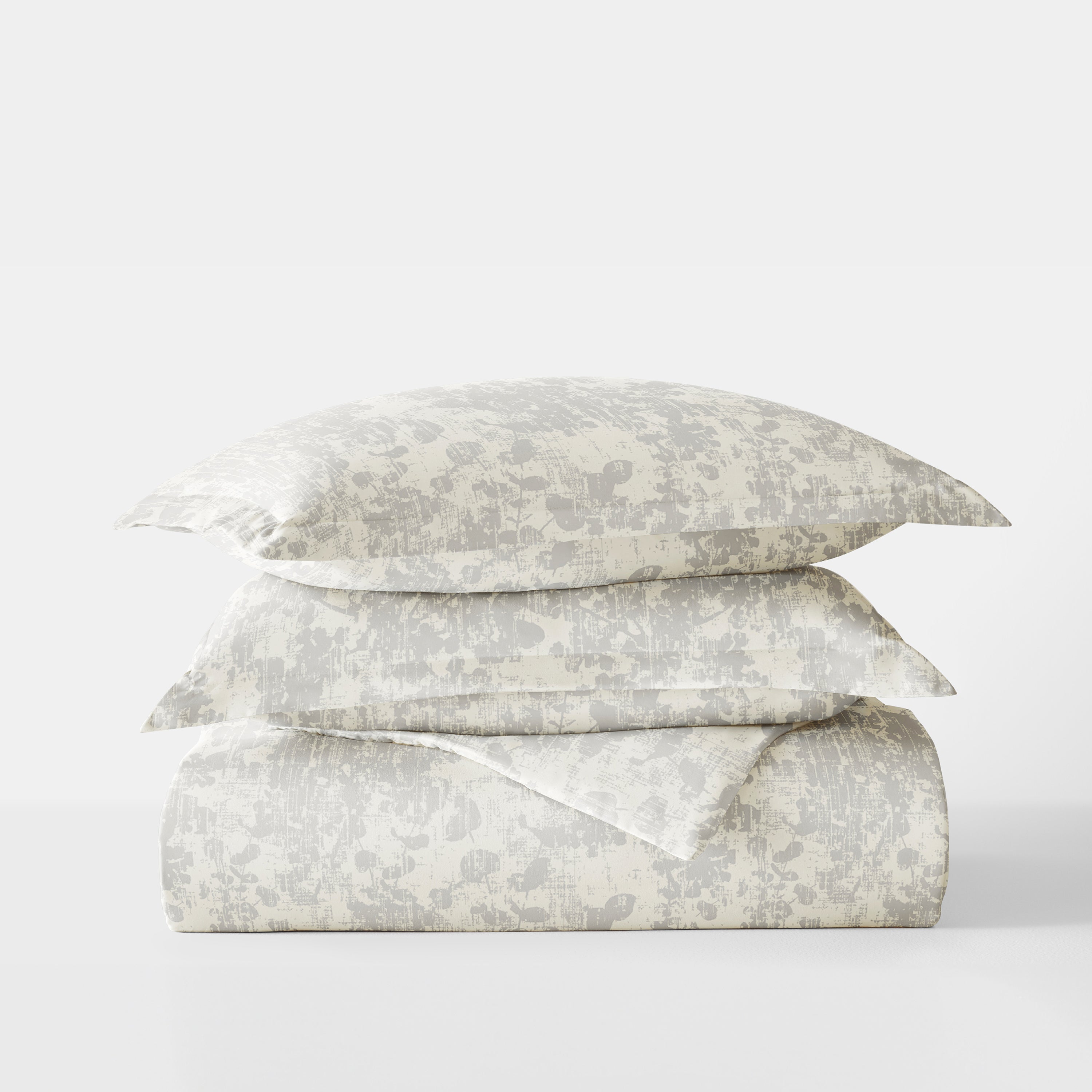 Weathered Floral Patterned Duvet Cover Set
