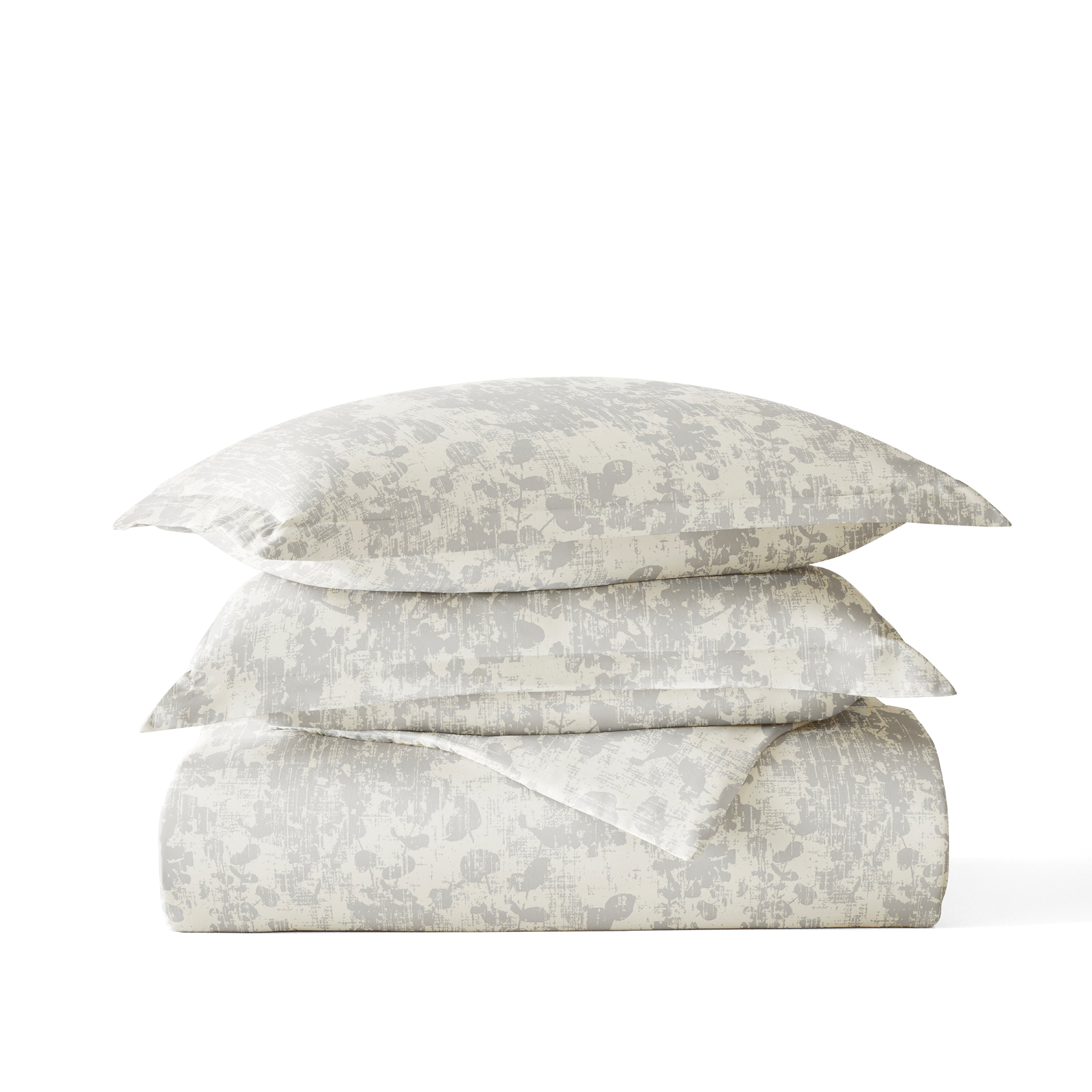 Weathered Floral Patterned Duvet Cover Set