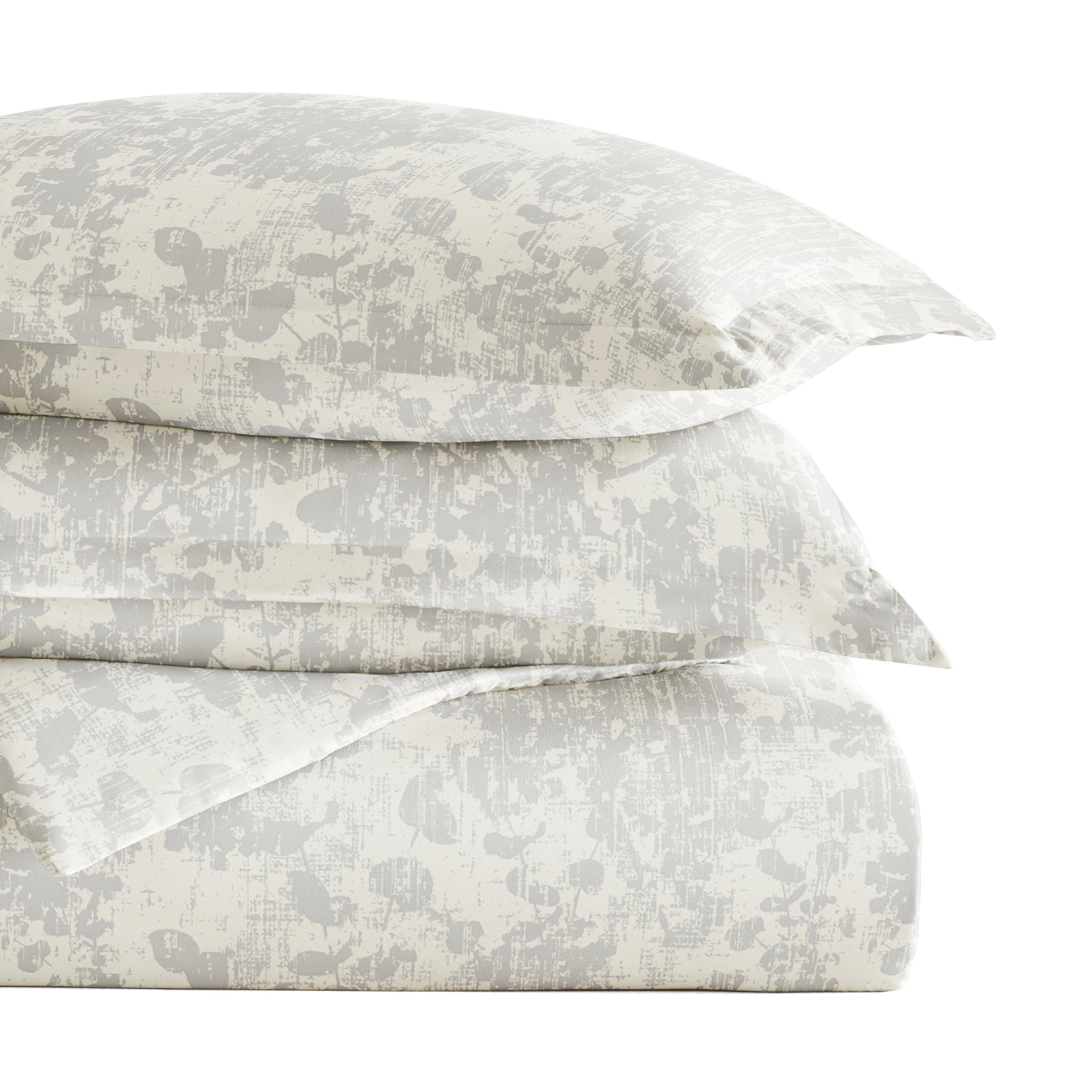 Weathered Floral Patterned Duvet Cover Set