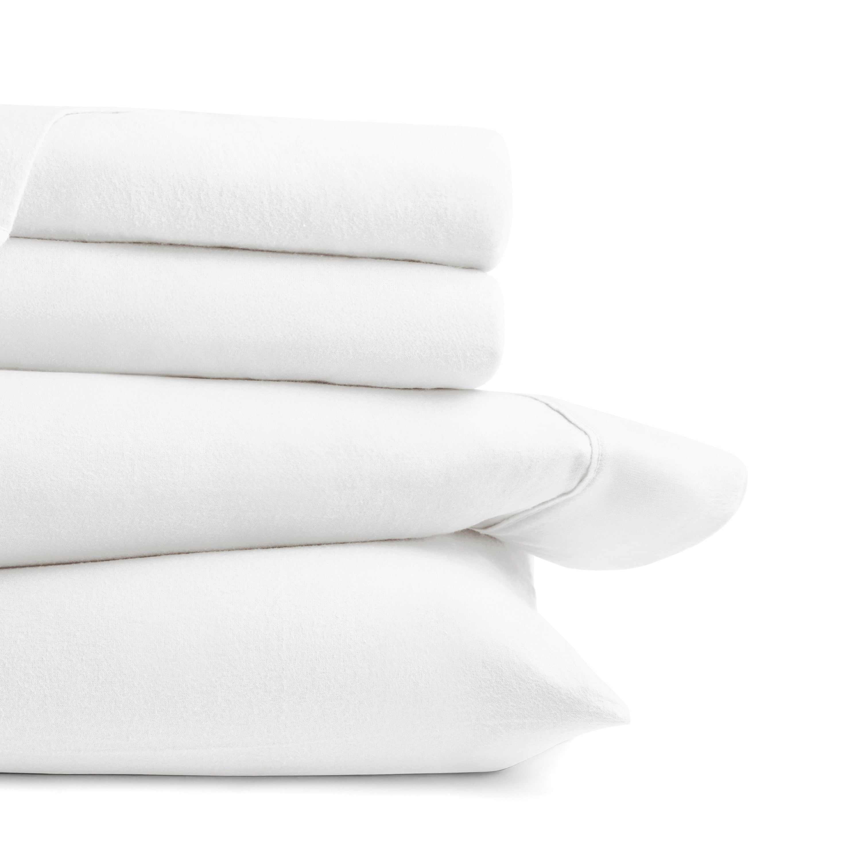 4-Piece 100% Cotton Flannel Sheet Set