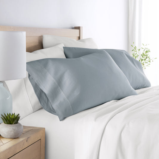300 Thread Count 2-Pack Cotton Pillowcases in Solid Colors