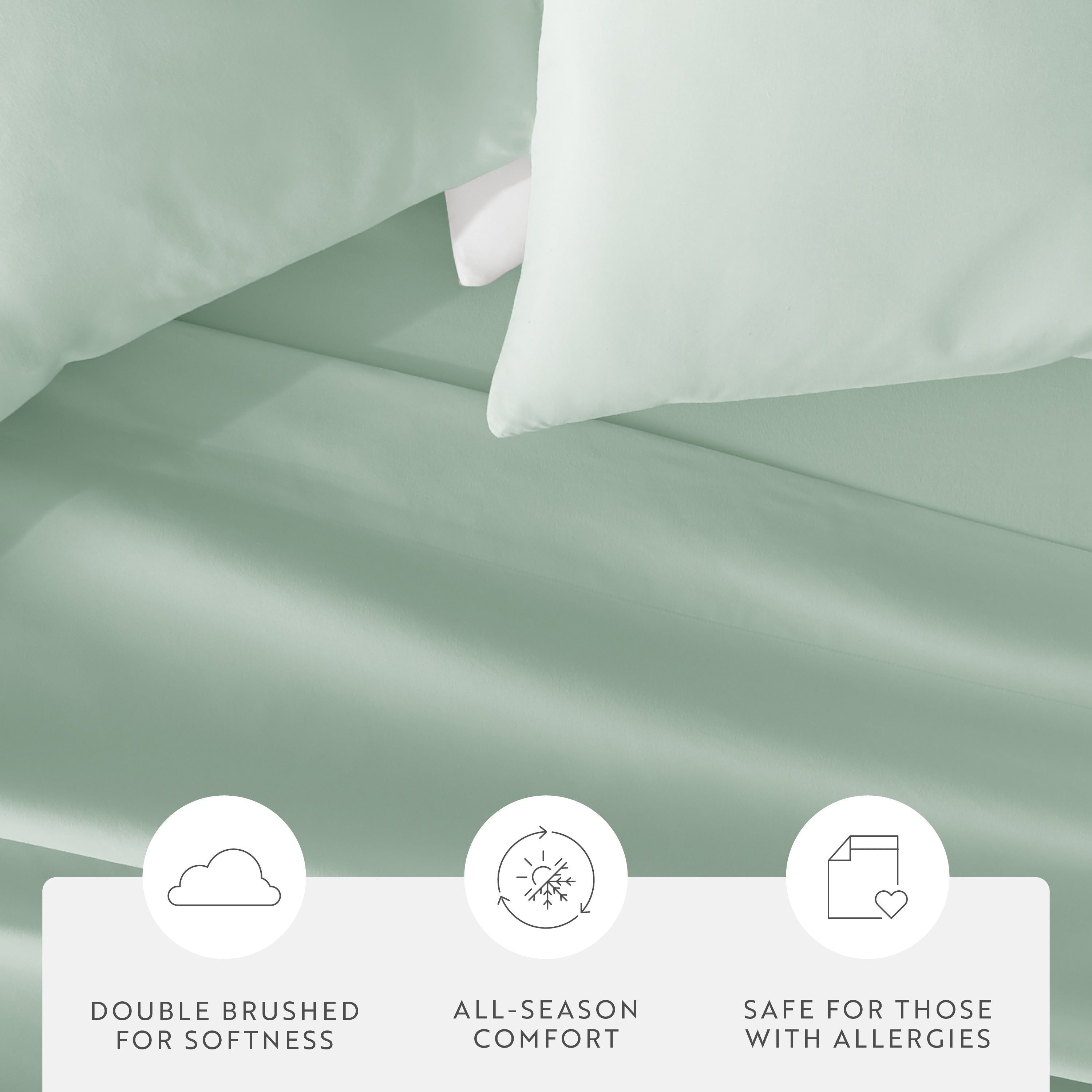 Double Brushed Pillowcase Set