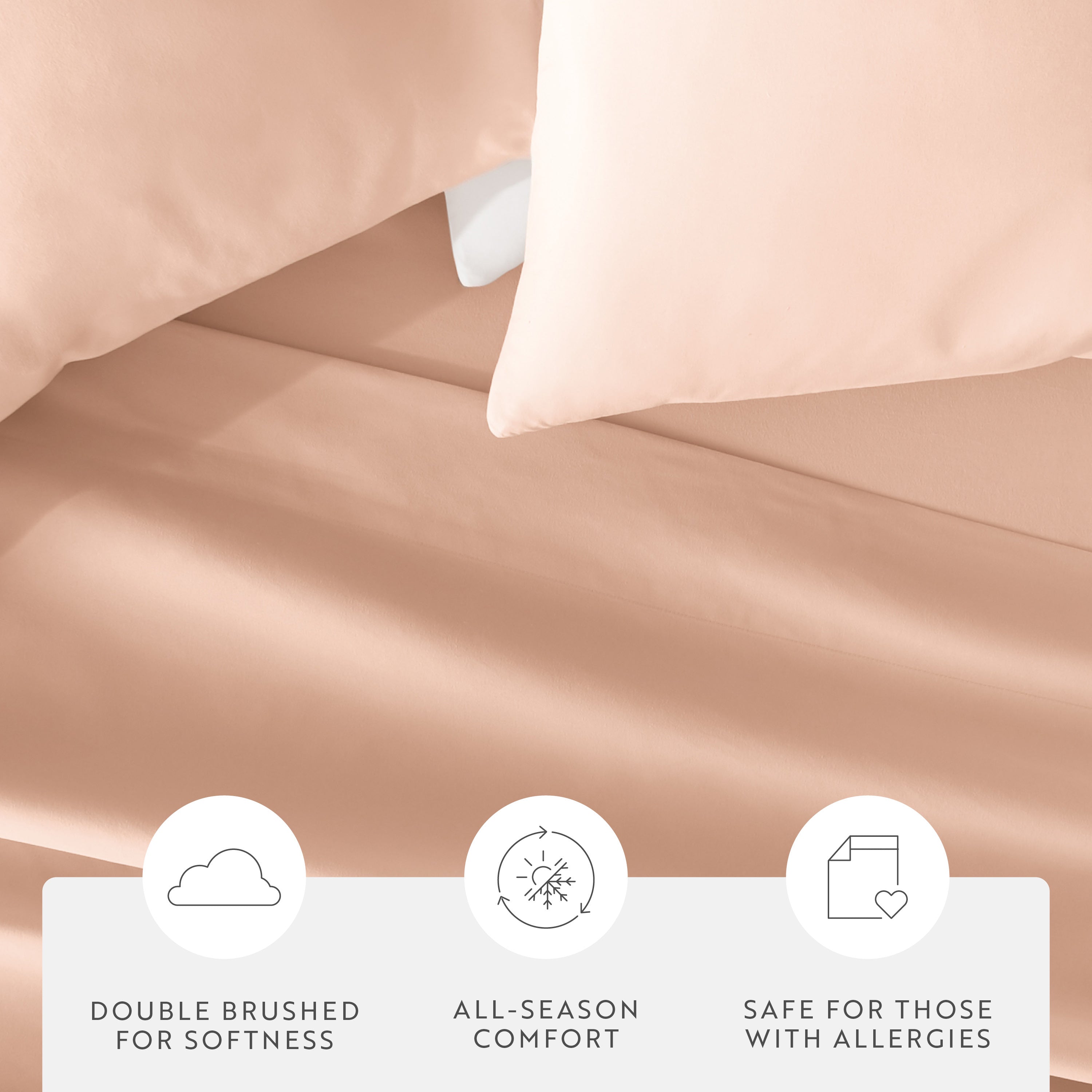 Double Brushed Pillowcase Set
