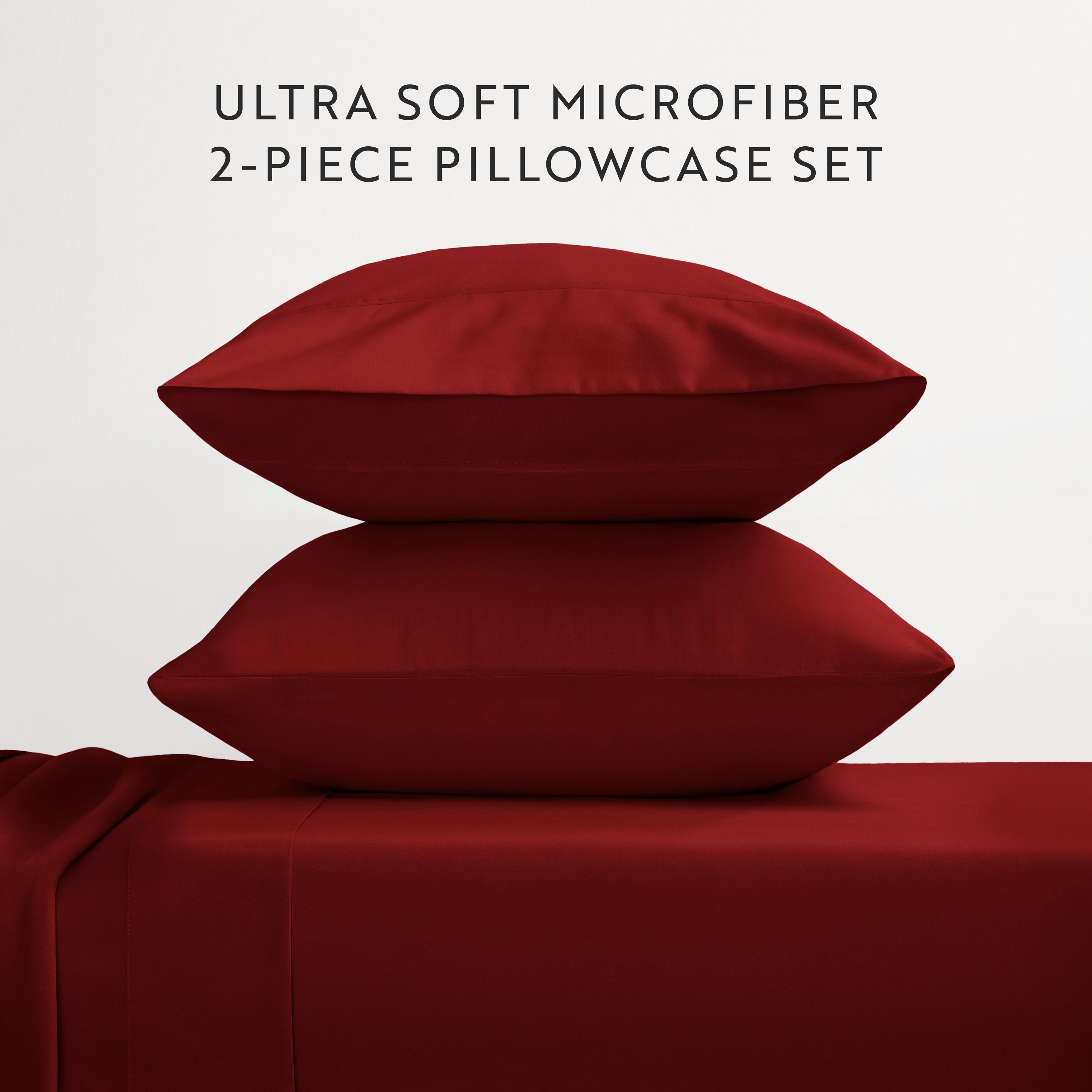 Double Brushed Pillowcase Set