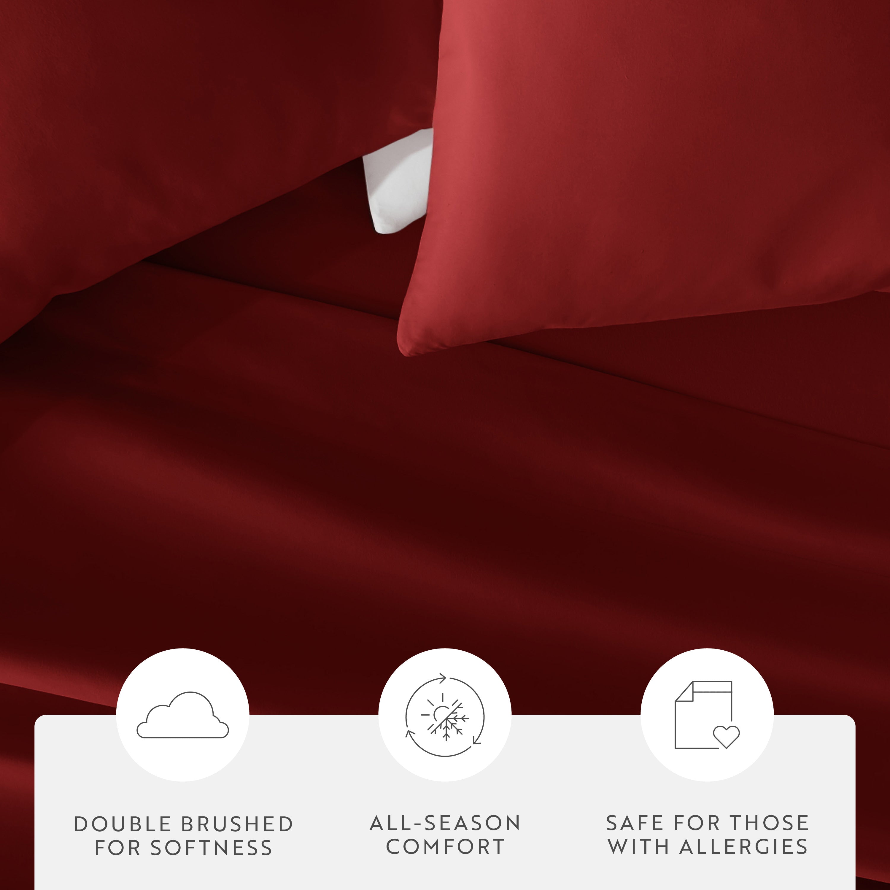 Double Brushed Pillowcase Set