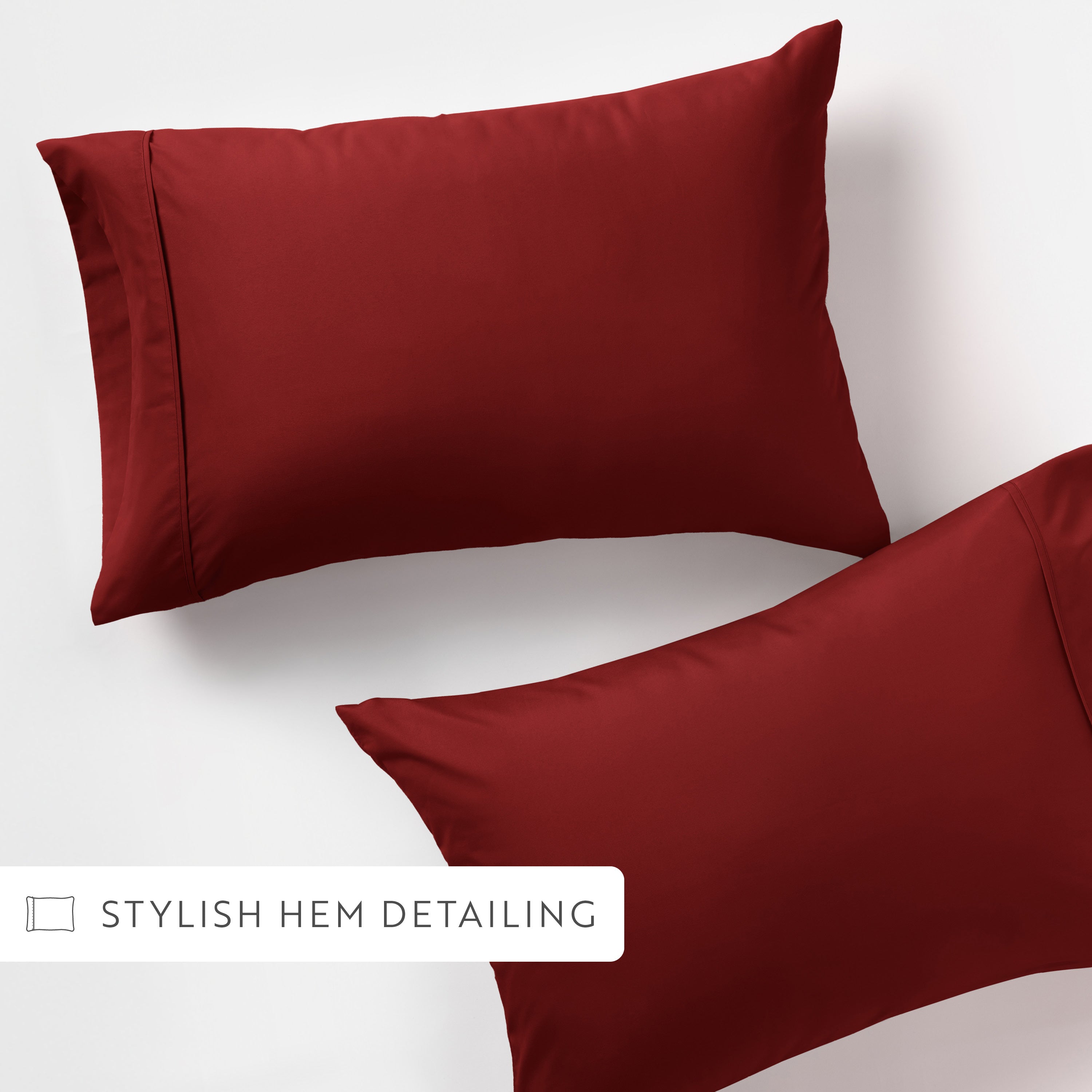 Double Brushed Pillowcase Set