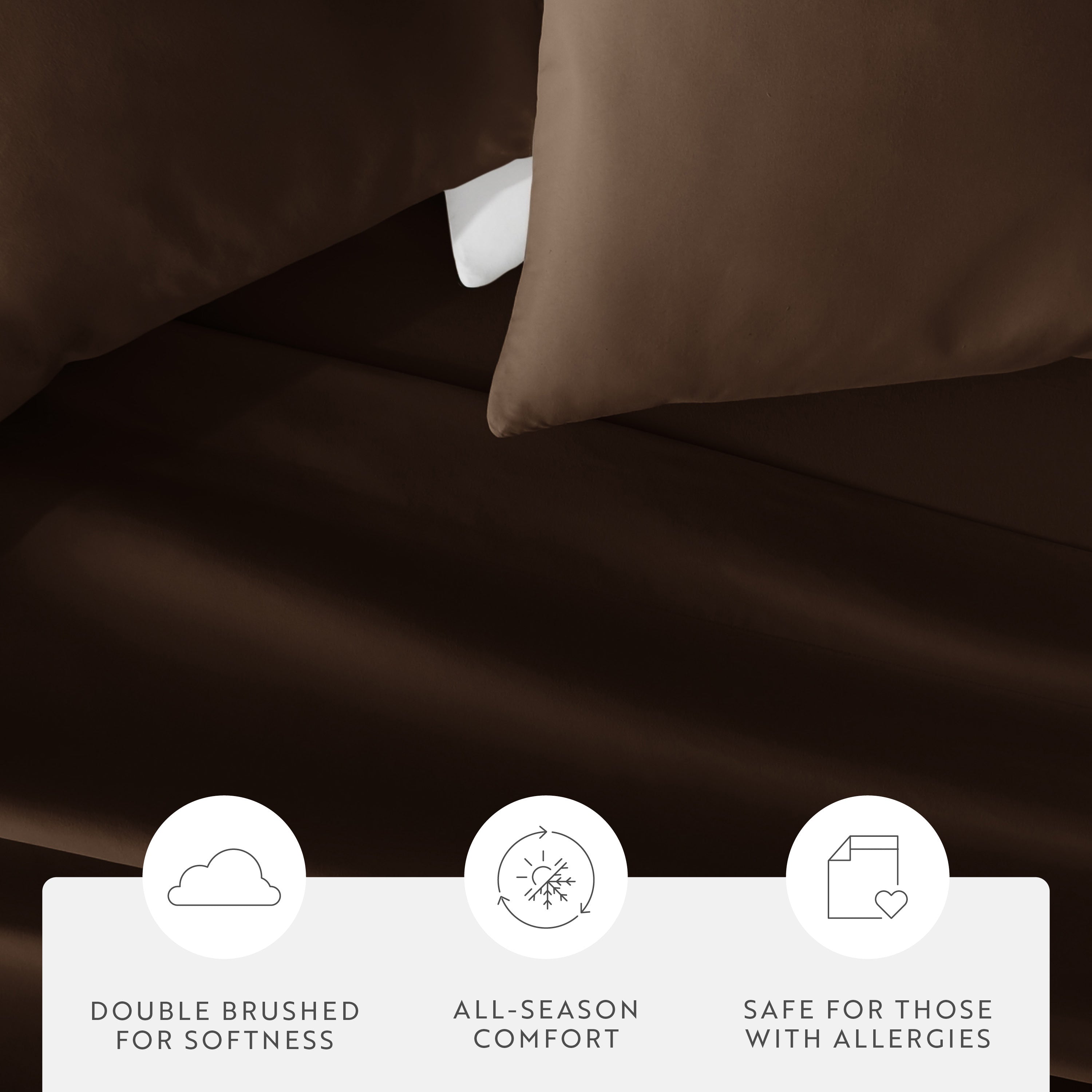 Double Brushed Pillowcase Set