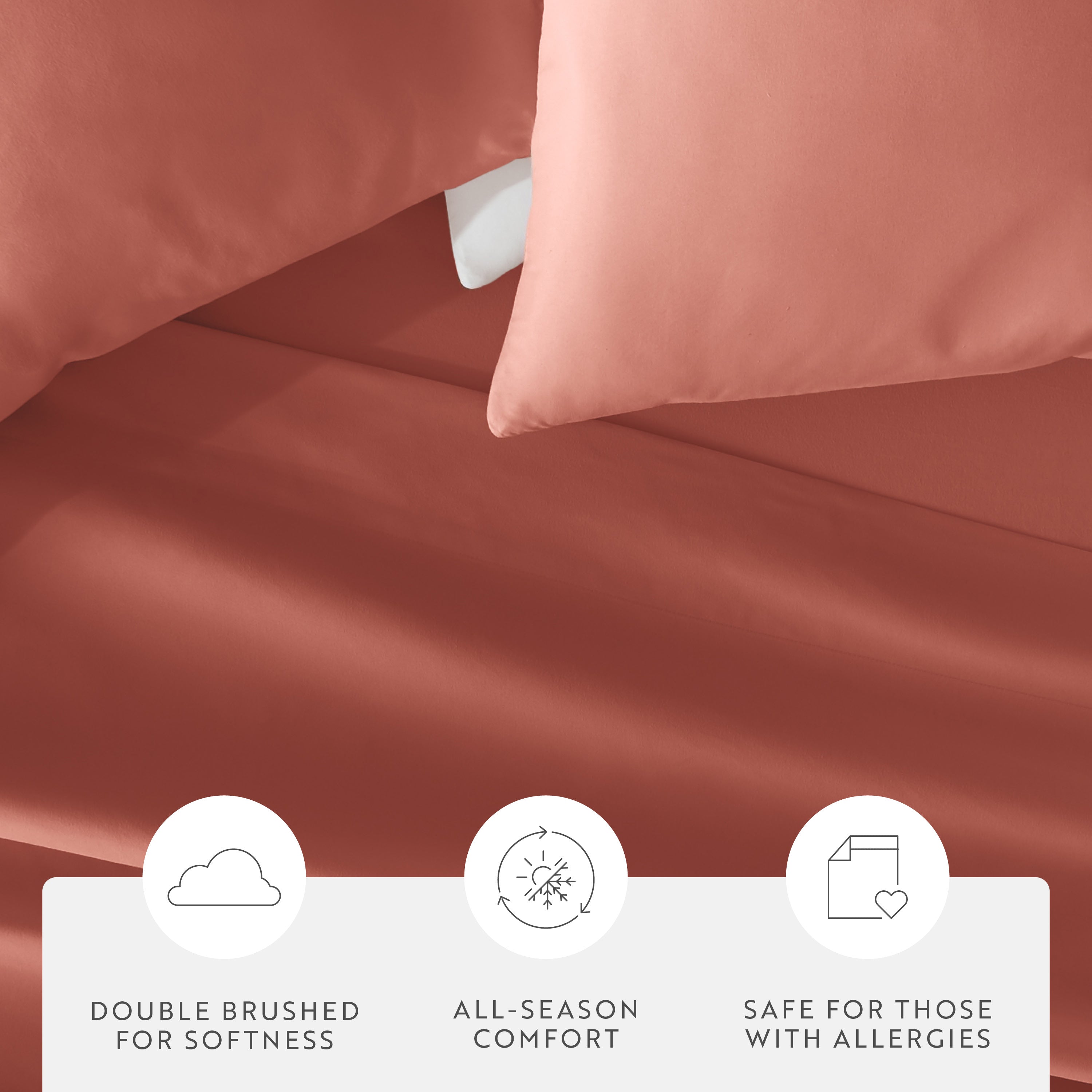 Double Brushed Pillowcase Set
