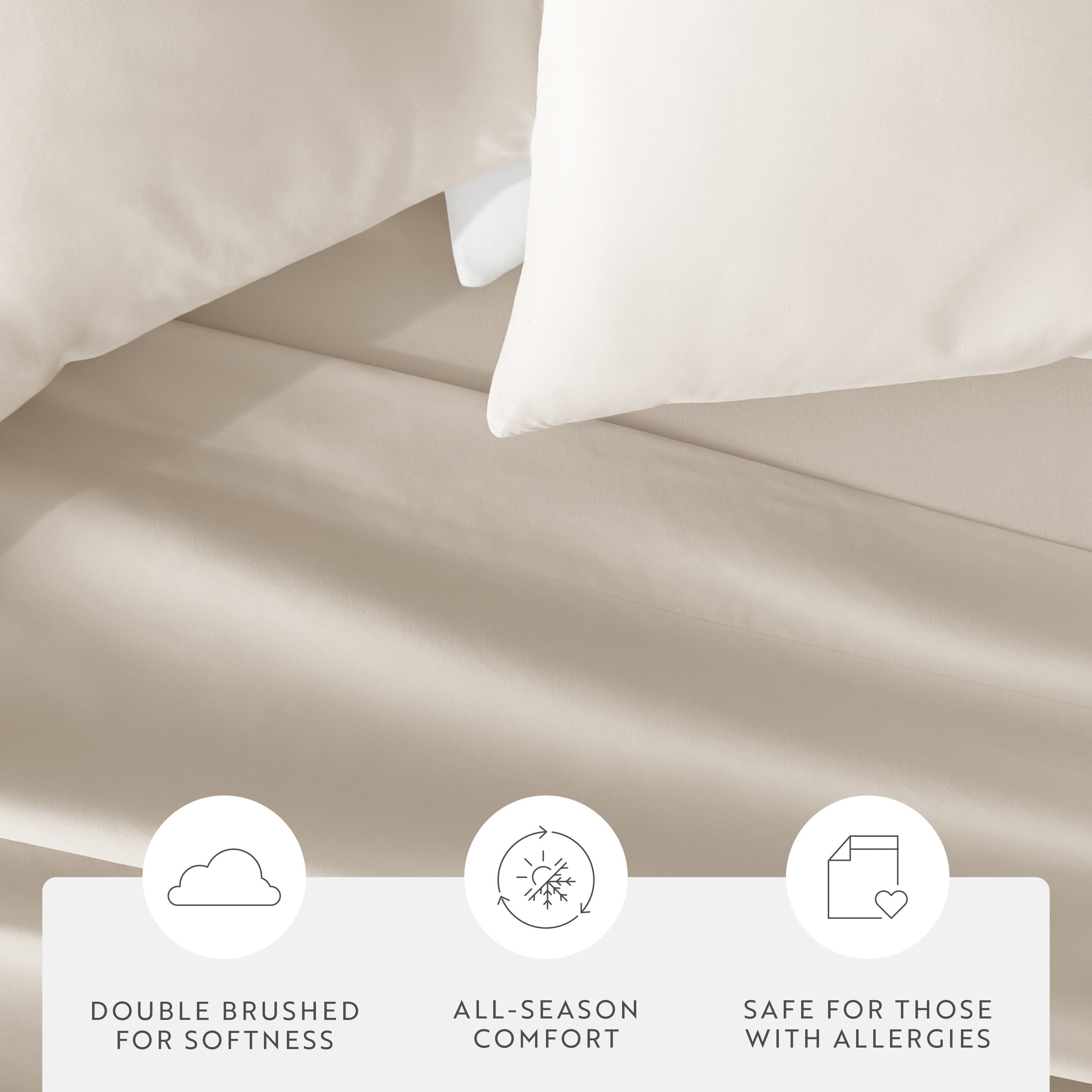 Double Brushed Pillowcase Set
