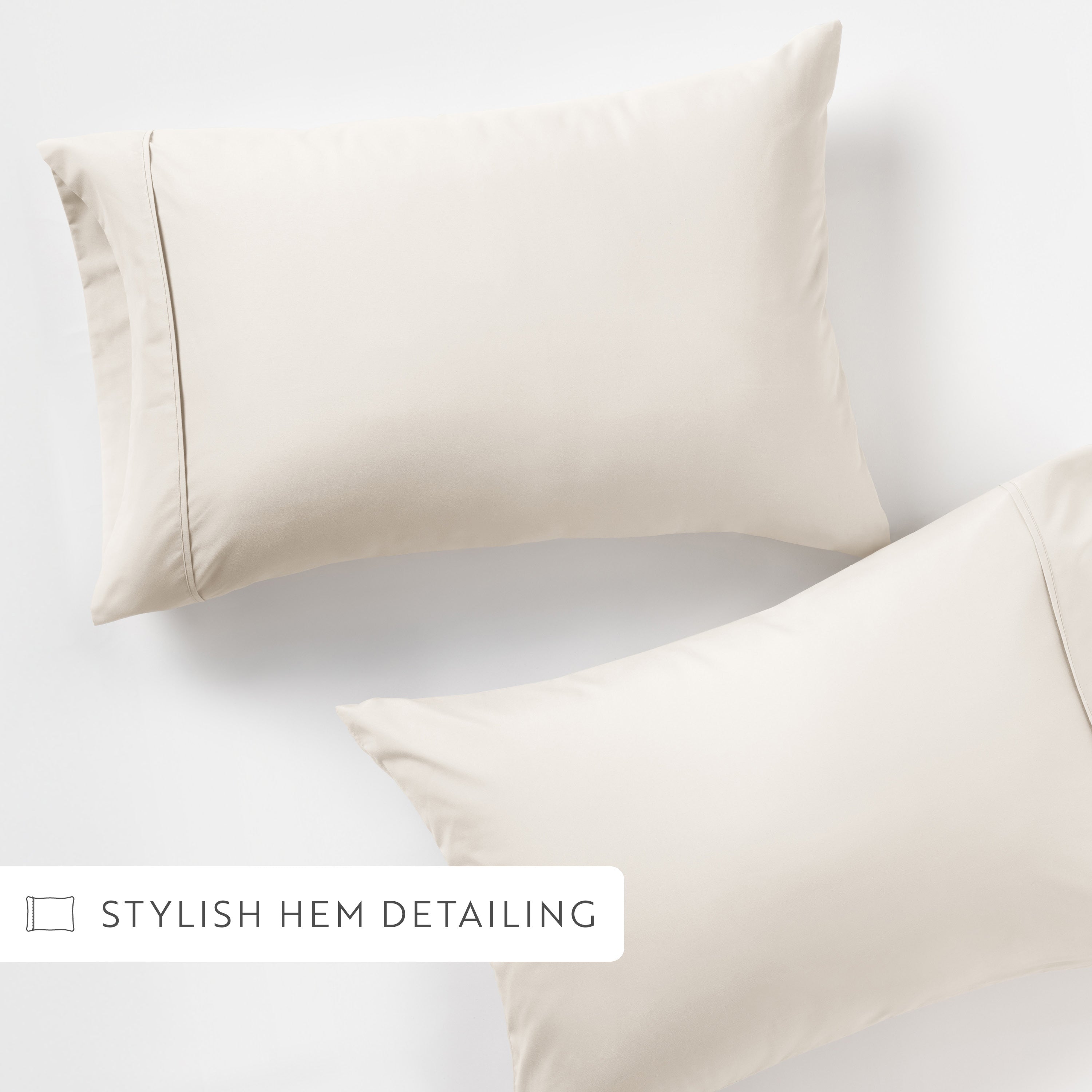 Double Brushed Pillowcase Set