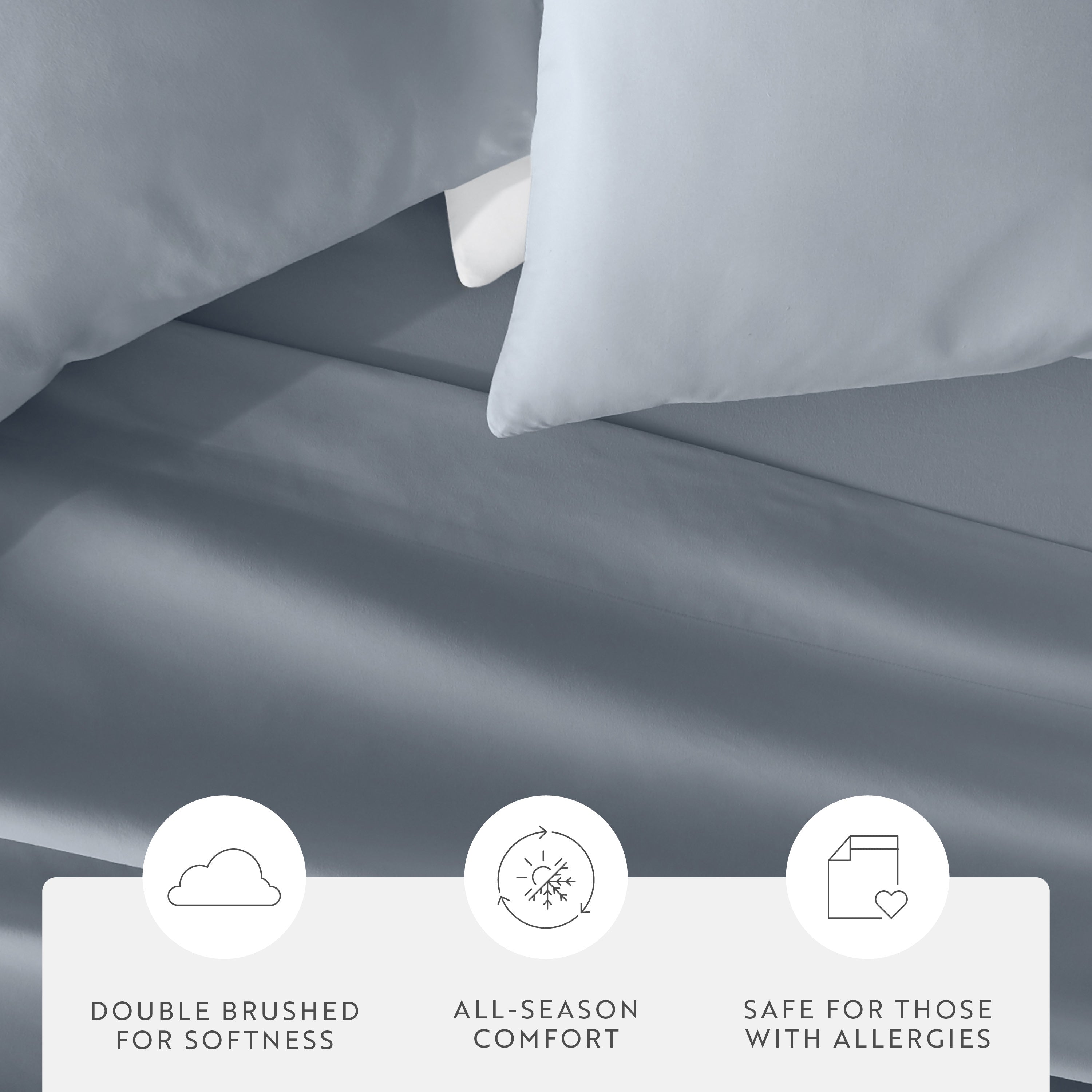 Double Brushed Pillowcase Set