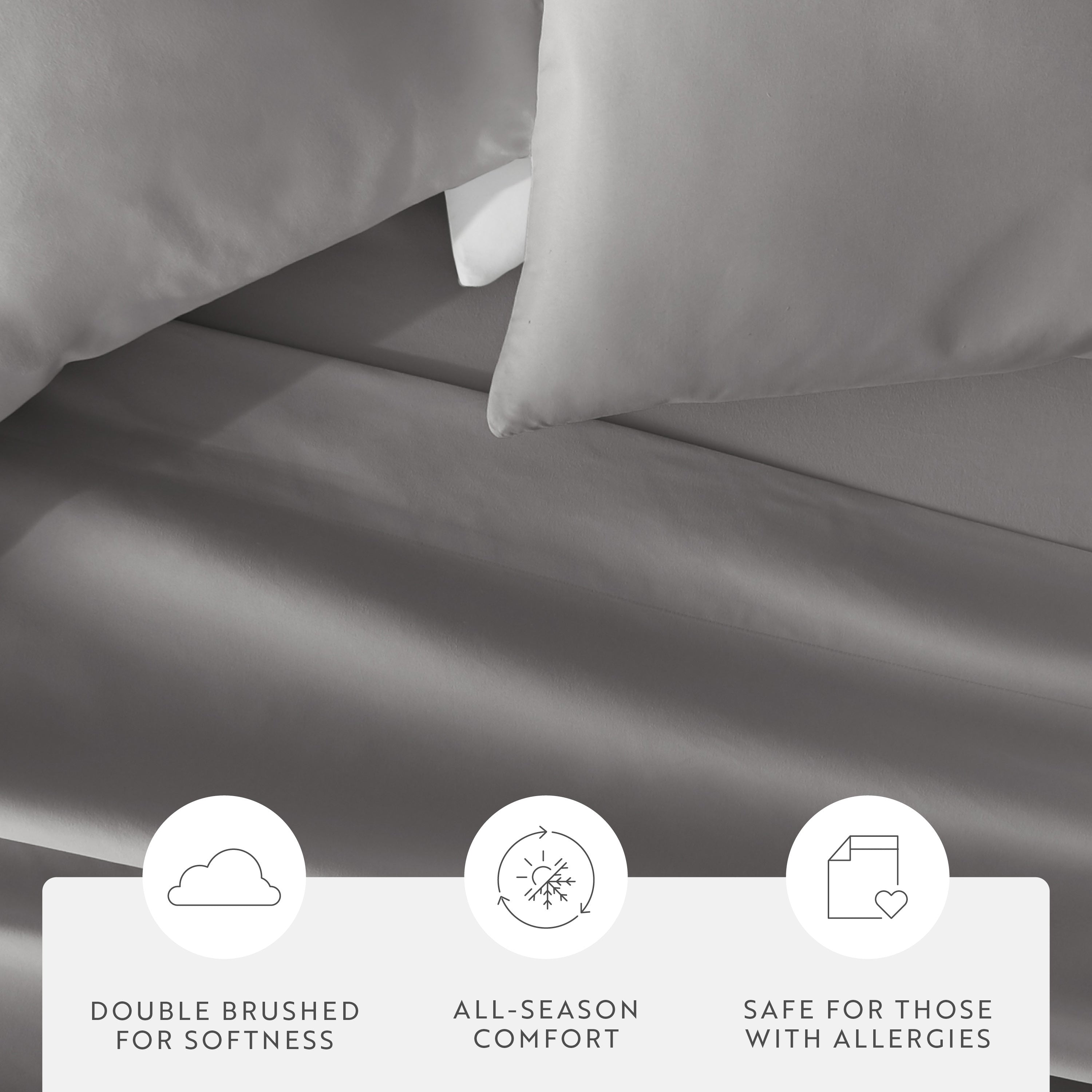 Double Brushed Pillowcase Set