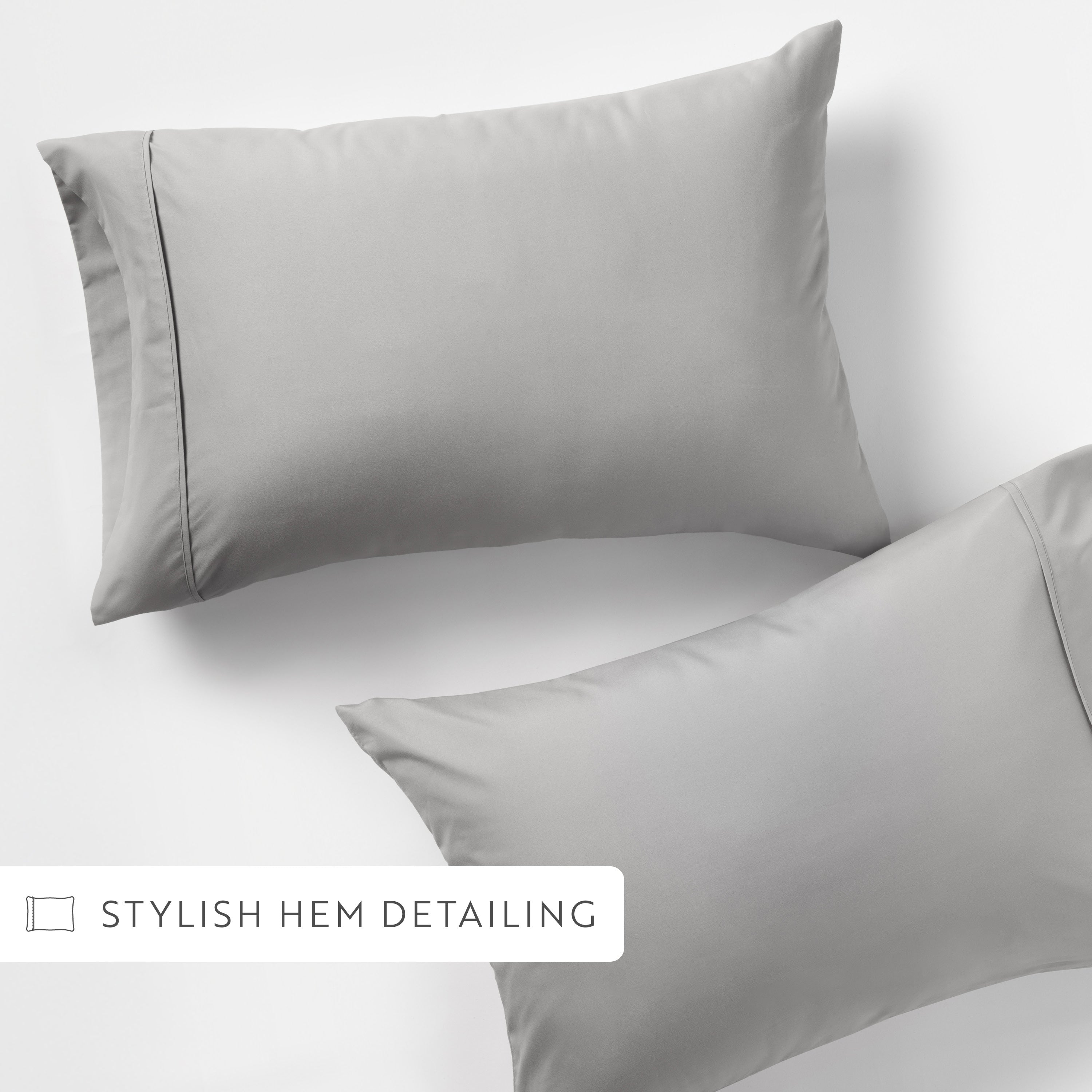 Double Brushed Pillowcase Set