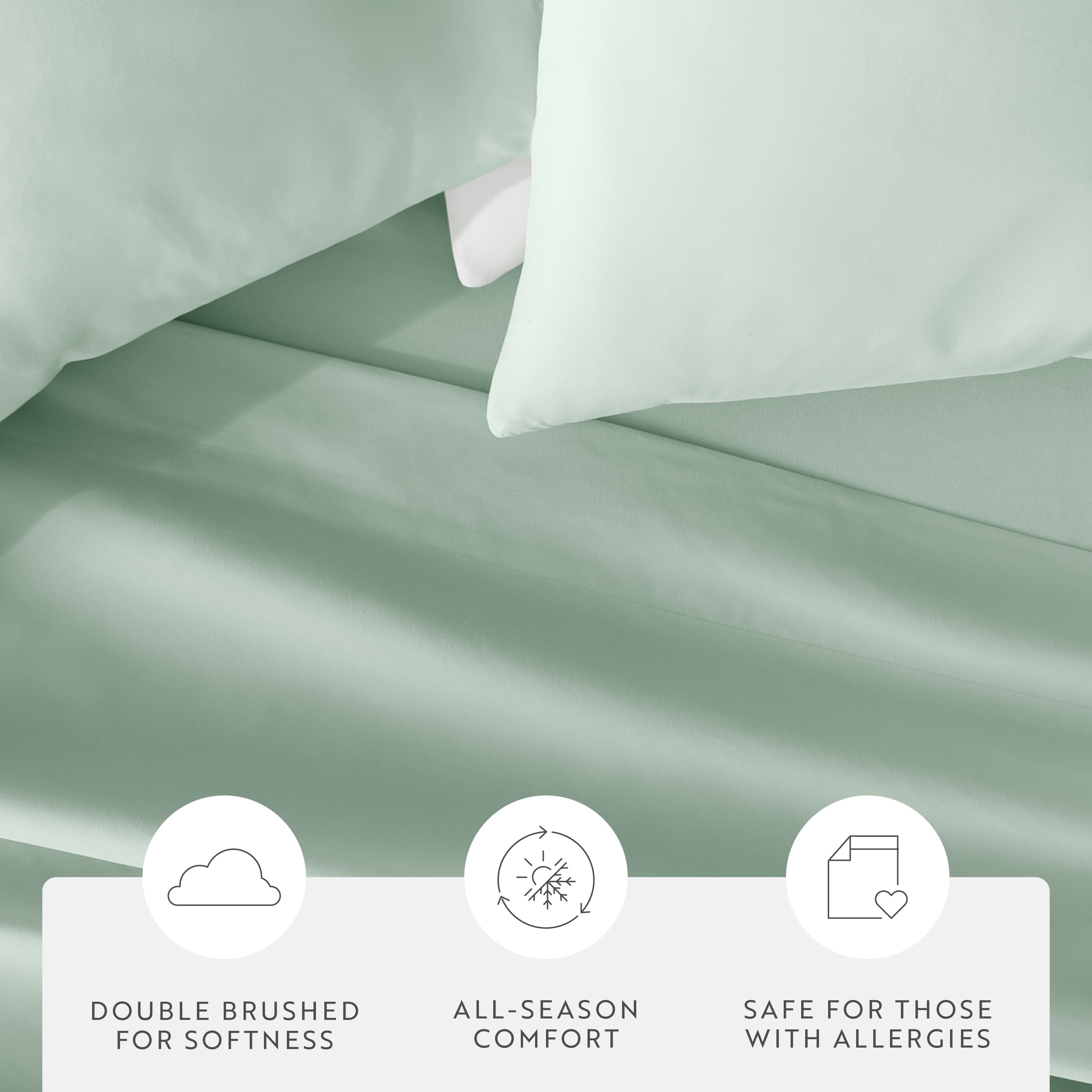 Double Brushed Pillowcase Set