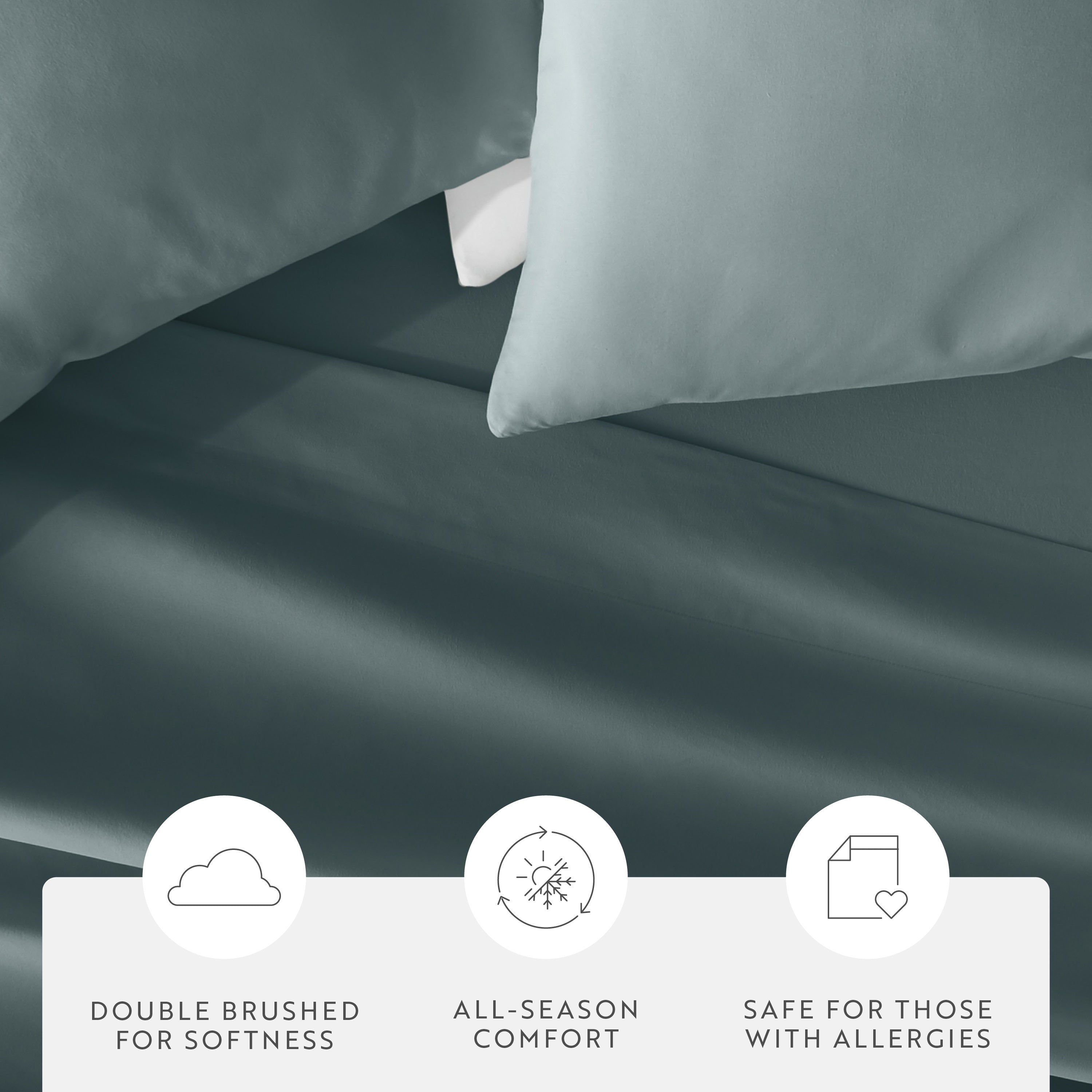 Double Brushed Pillowcase Set