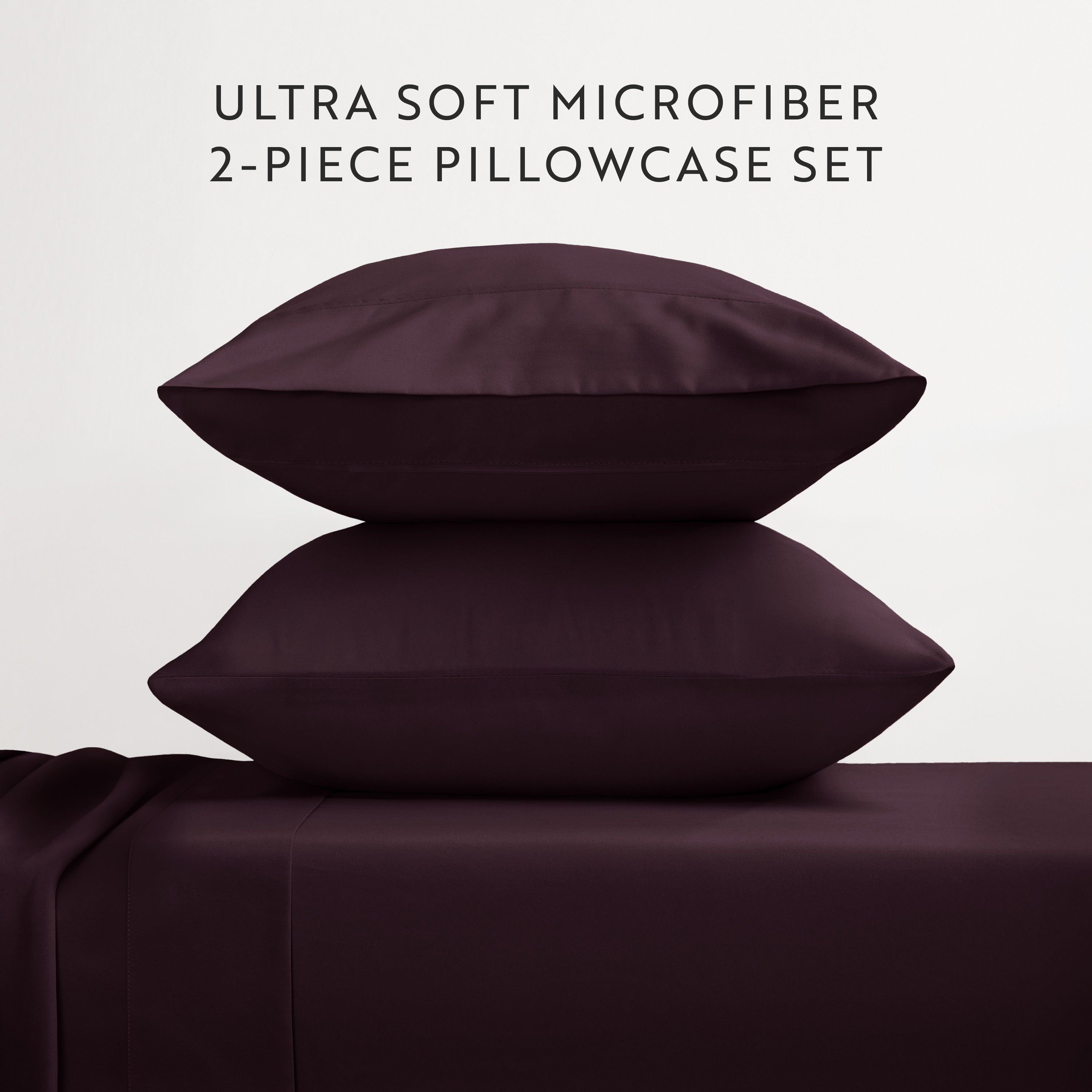 Double Brushed Pillowcase Set