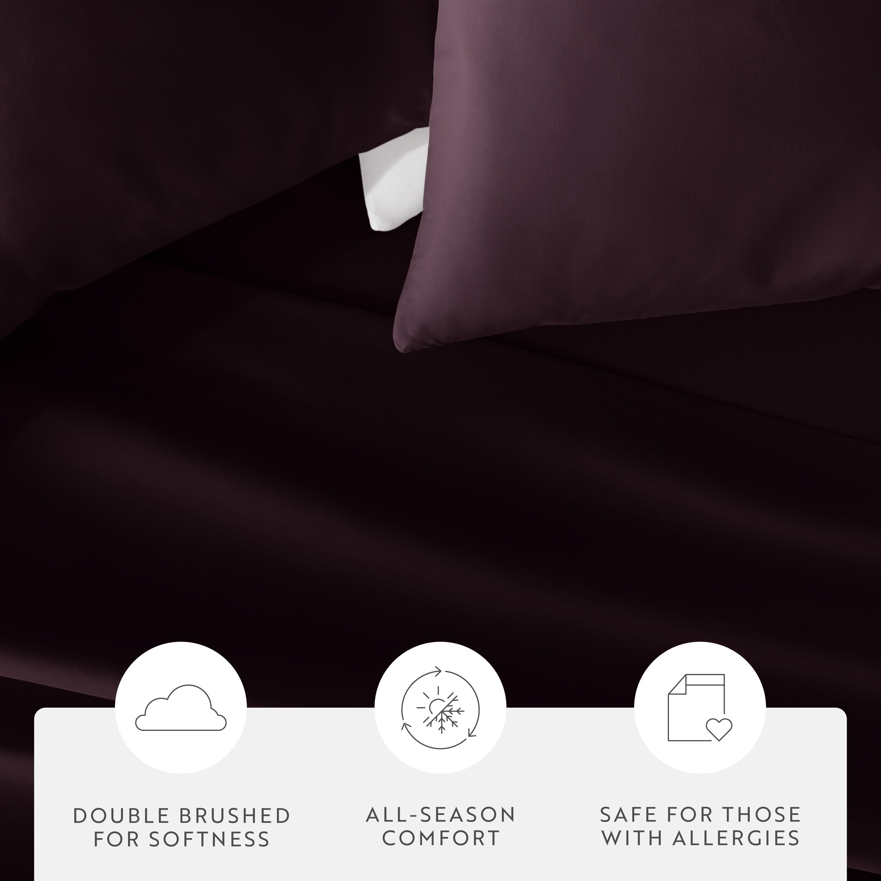 Double Brushed Pillowcase Set