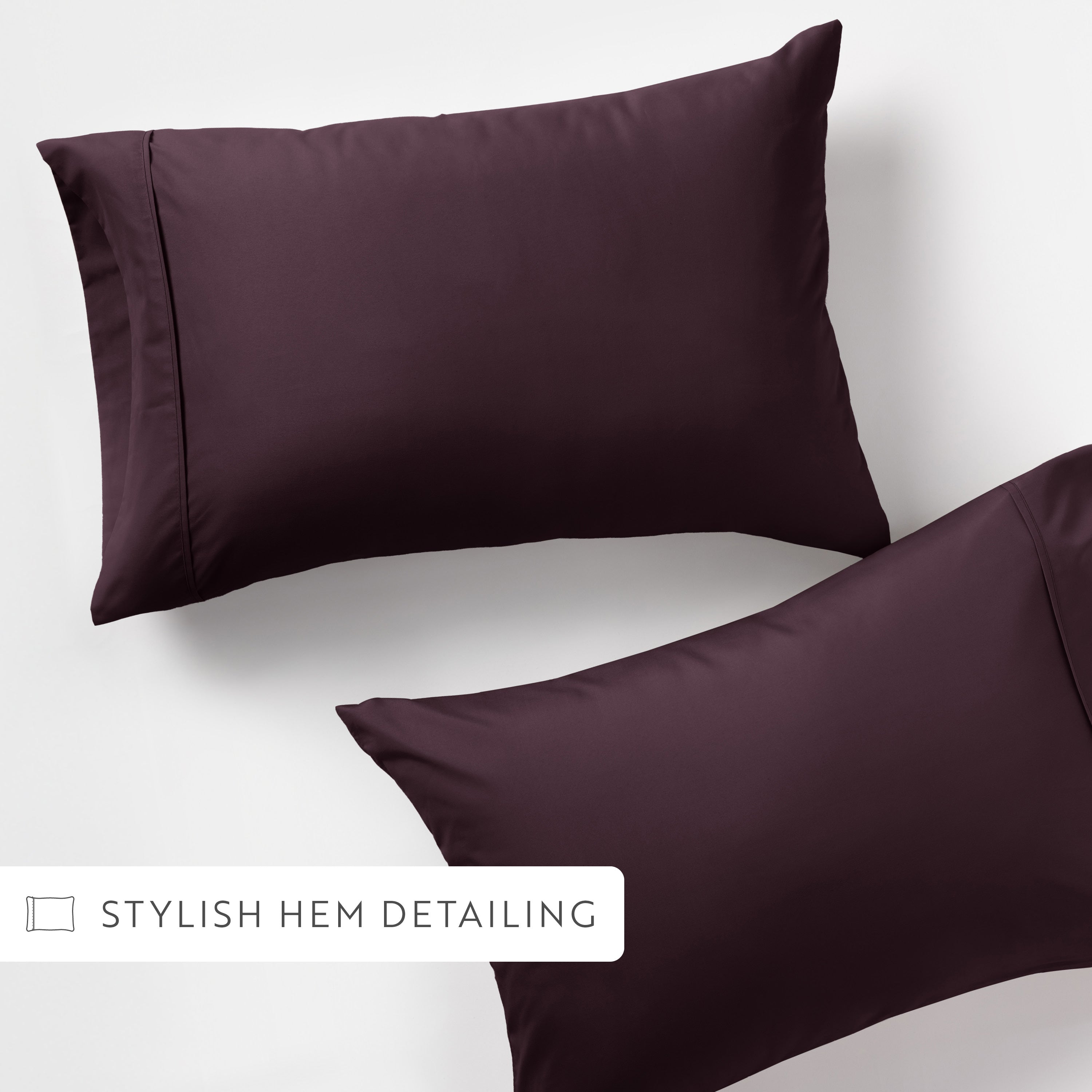 Double Brushed Pillowcase Set