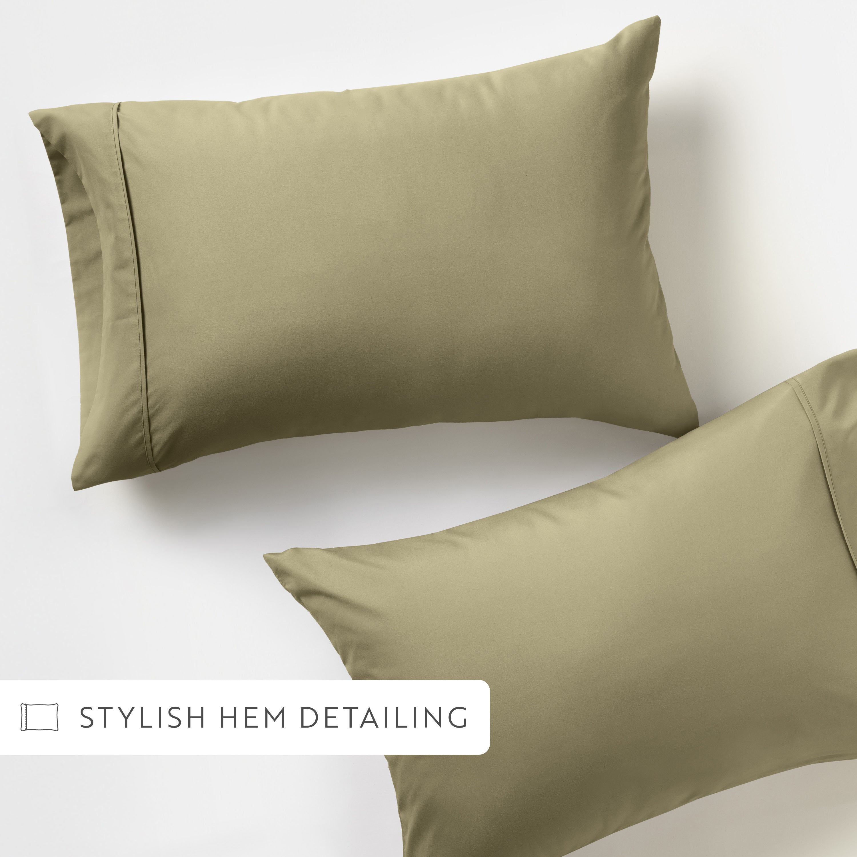 Double Brushed Pillowcase Set