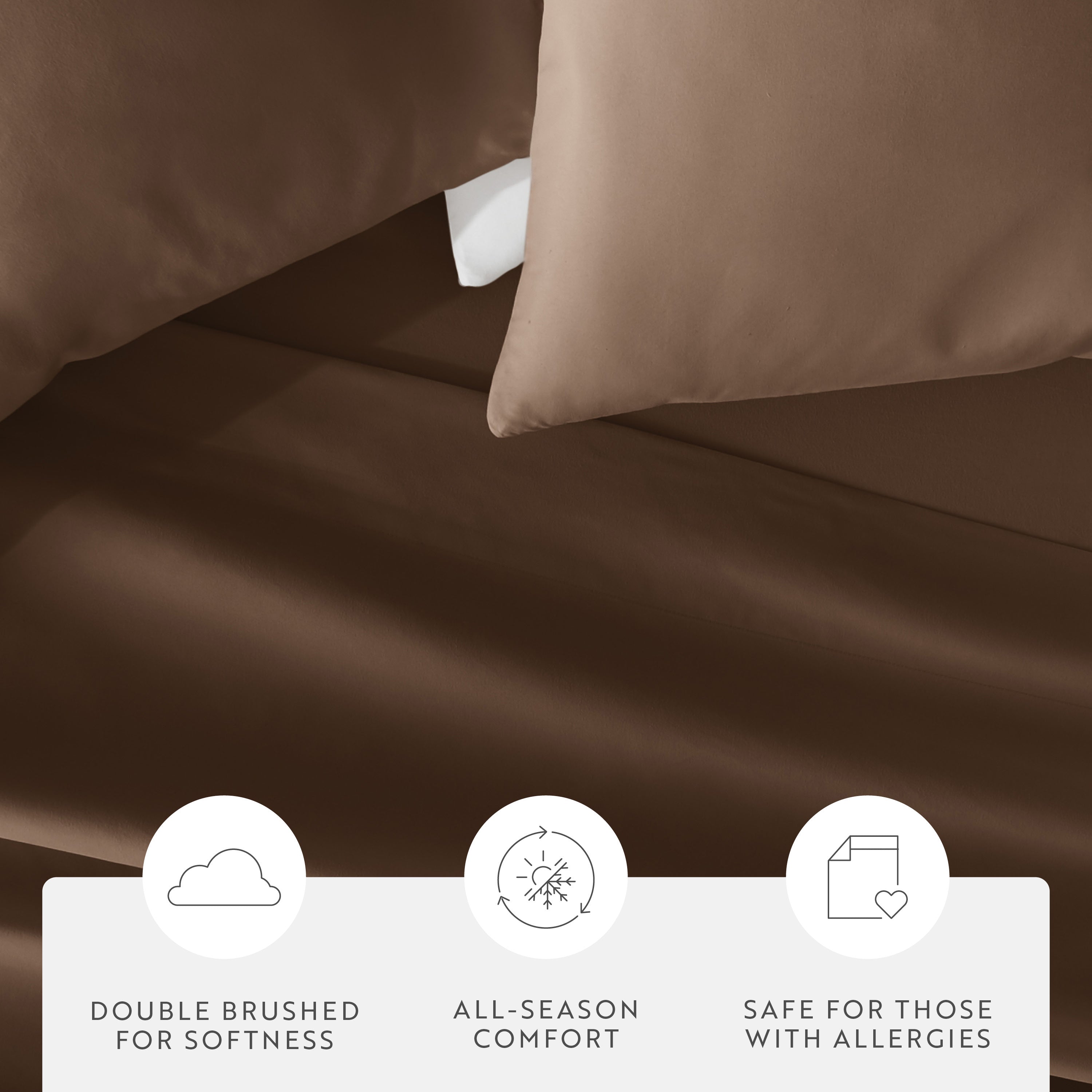 Double Brushed Pillowcase Set