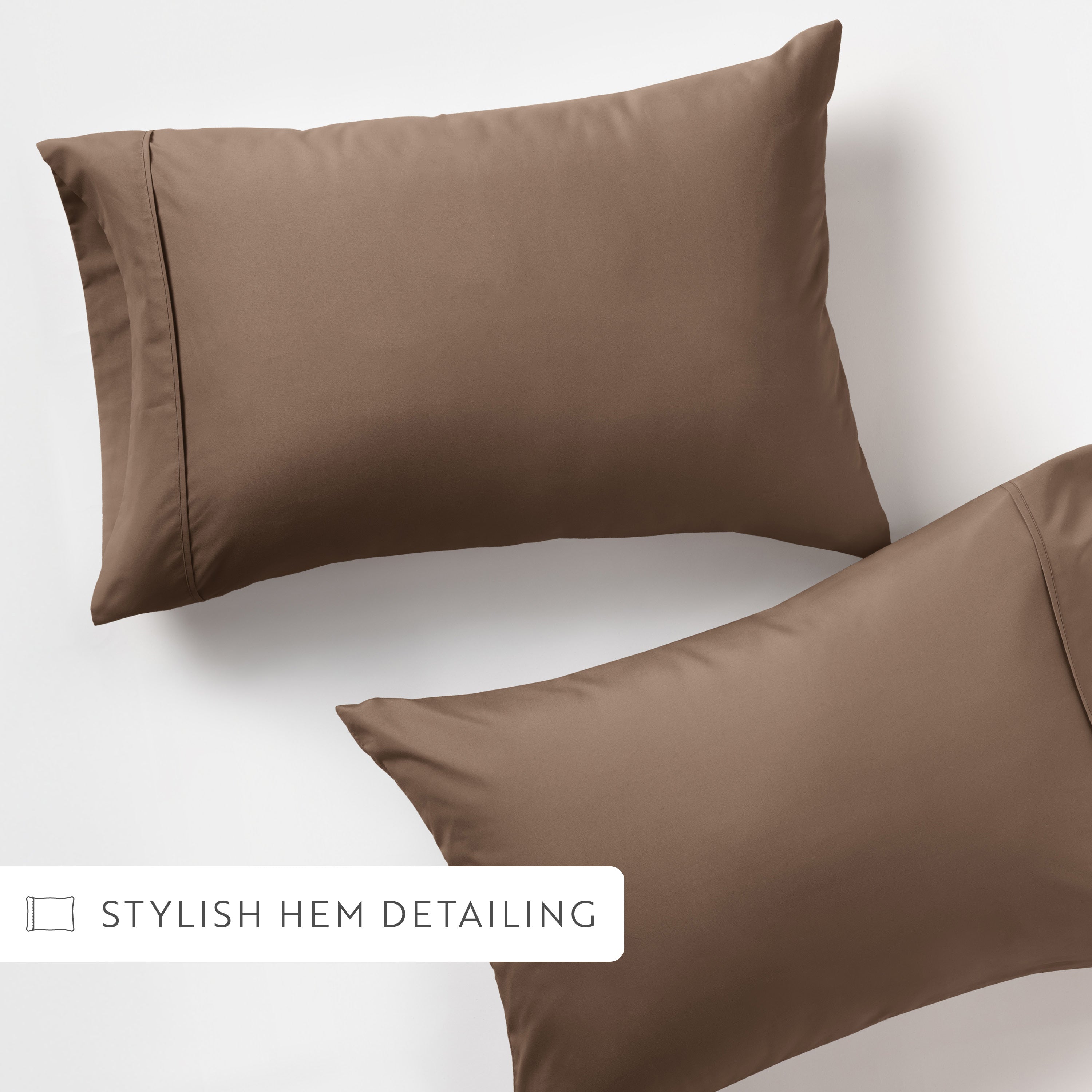 Double Brushed Pillowcase Set