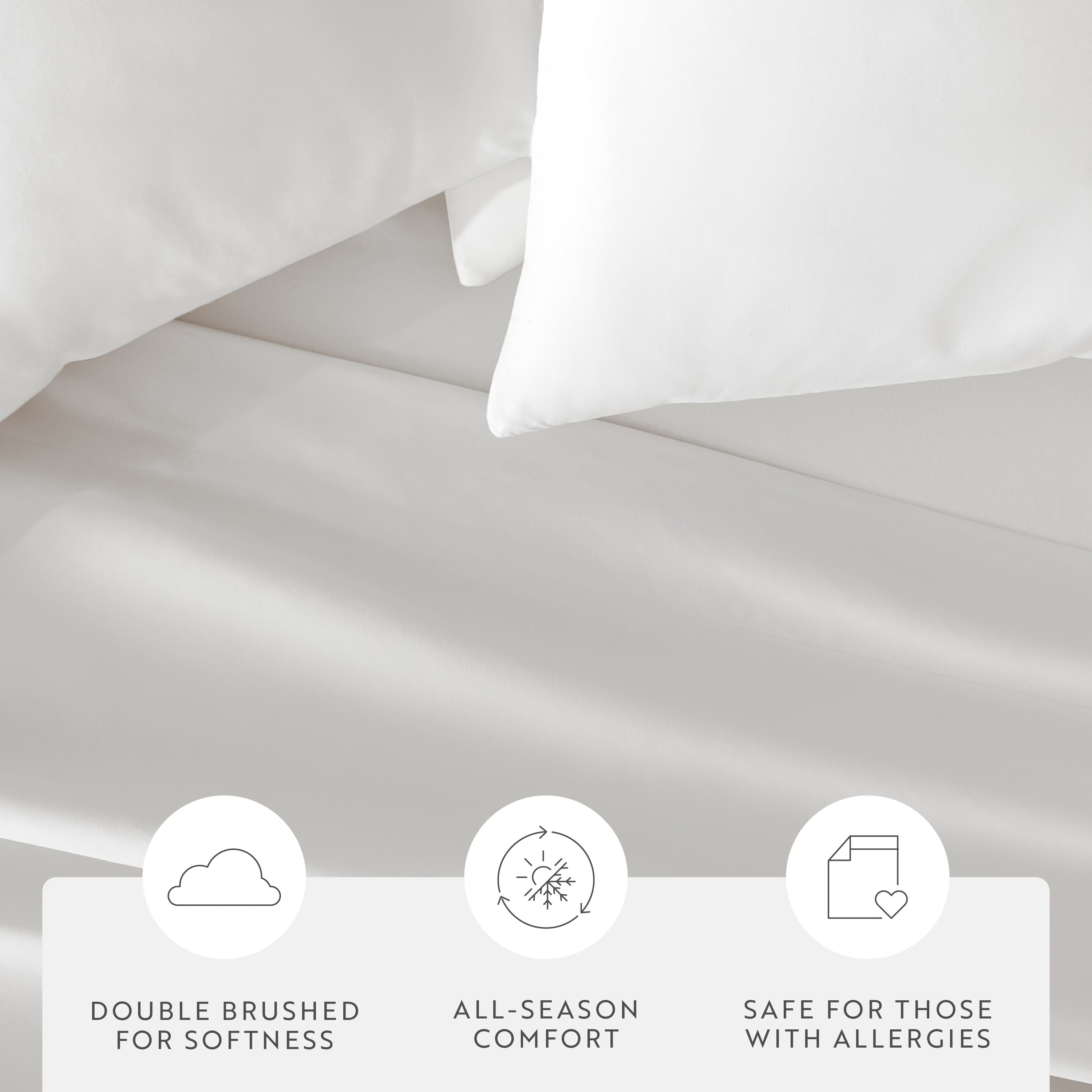 Double Brushed Pillowcase Set