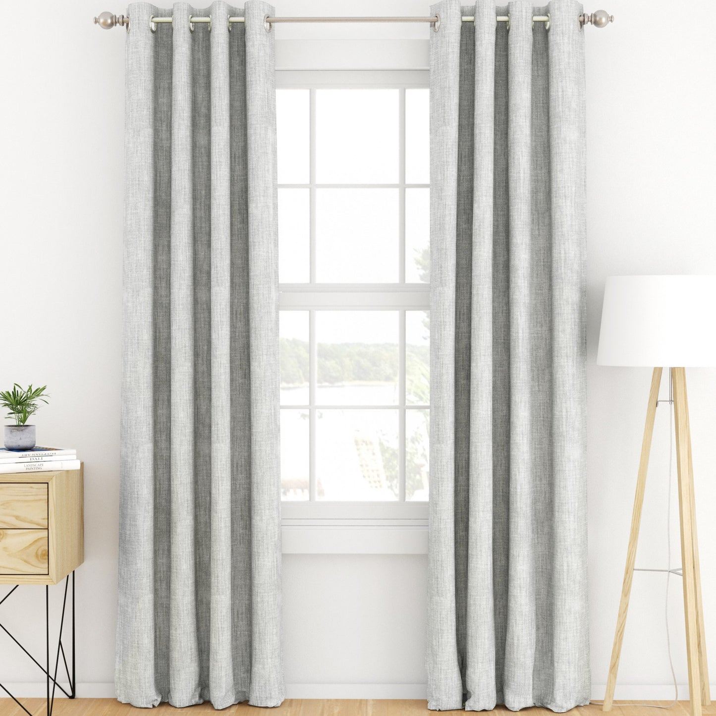 Curtains 100% Black Out Thermal-Insulated Grommet 2 Panels
