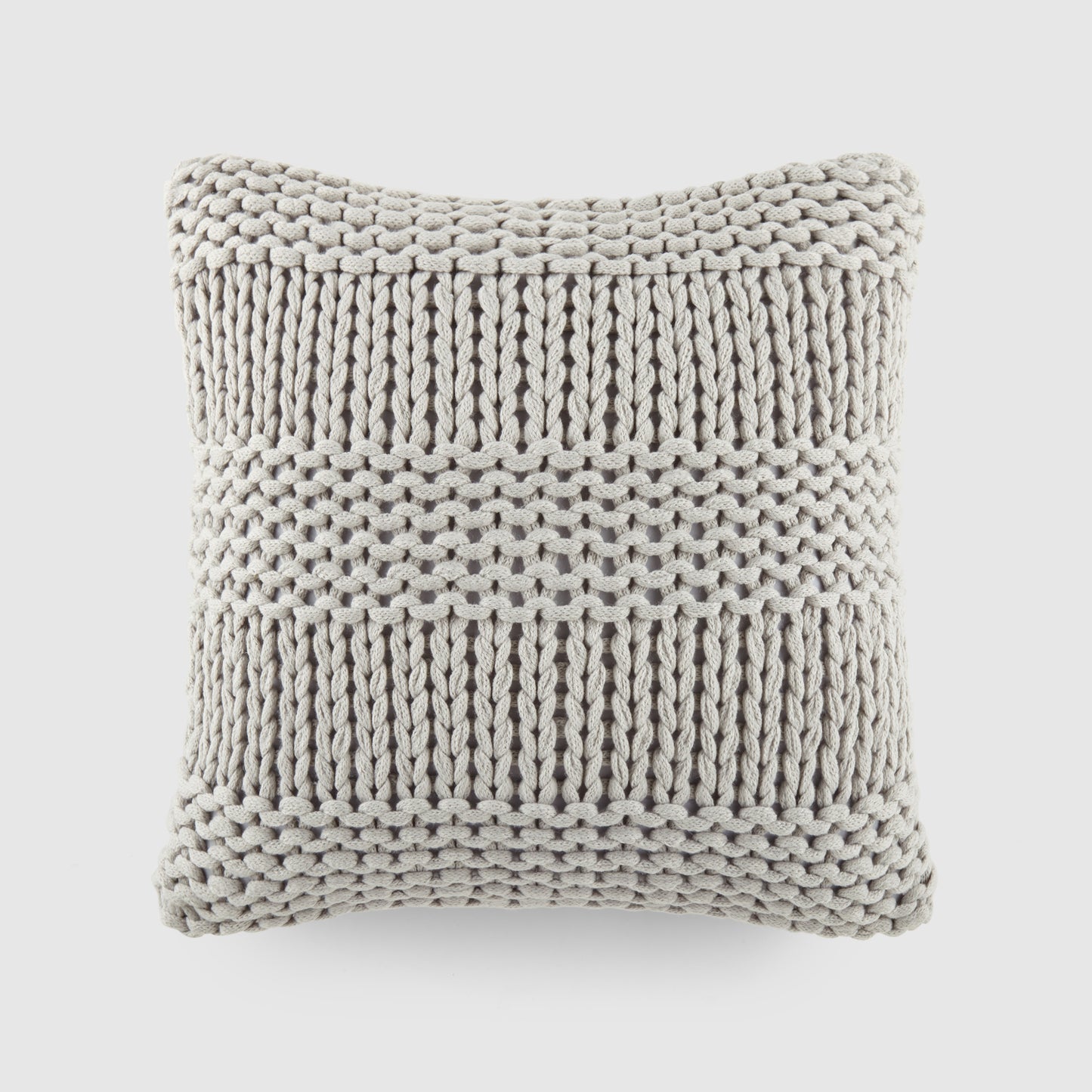 Cozy Chunky Knit Acrylic Decor Throw Pillow