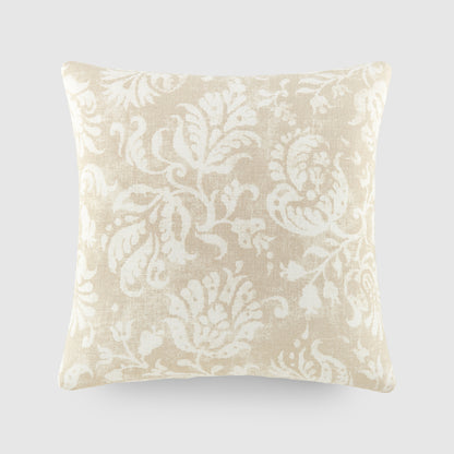 Elegant Patterns Cotton Decor Throw Pillow in Distressed Floral