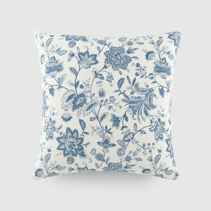 Elegant Patterns Cotton Decor Throw Pillow in Jacobean