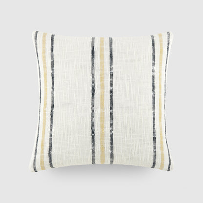 Yarn-Dyed Cotton Decor Throw Pillow in Framed Stripe