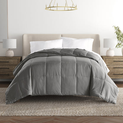 Comforter Solid Color Lightweight Microfiber All Season Down-Alternative Ultra Soft Bedding